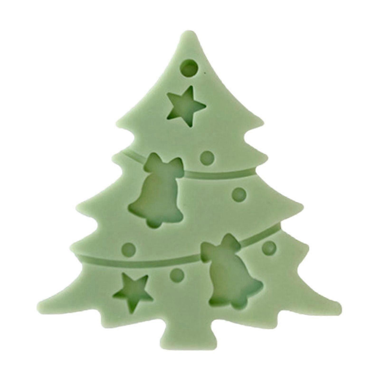 Christmas Soap Molds, Large Xmas Silicone Mold for Handmade Soap, Chocolate, Candy, compatible with Mini Cakes & Car Ornaments