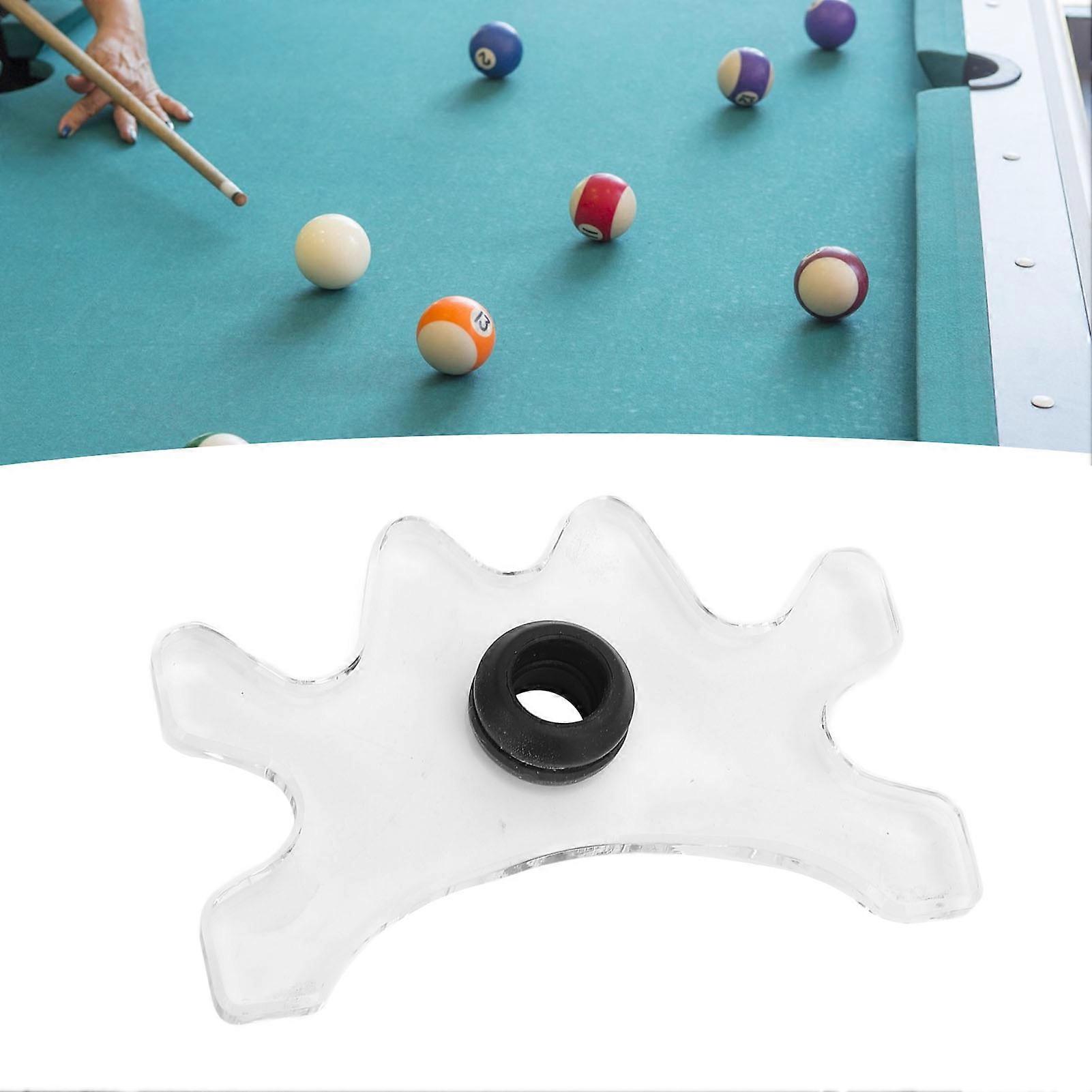 Billiard Cue Bridge Head Acrylic Slip On Adjustable Height Pool Cue Rack Bridge Head for Billiard Cue Crown Stand 