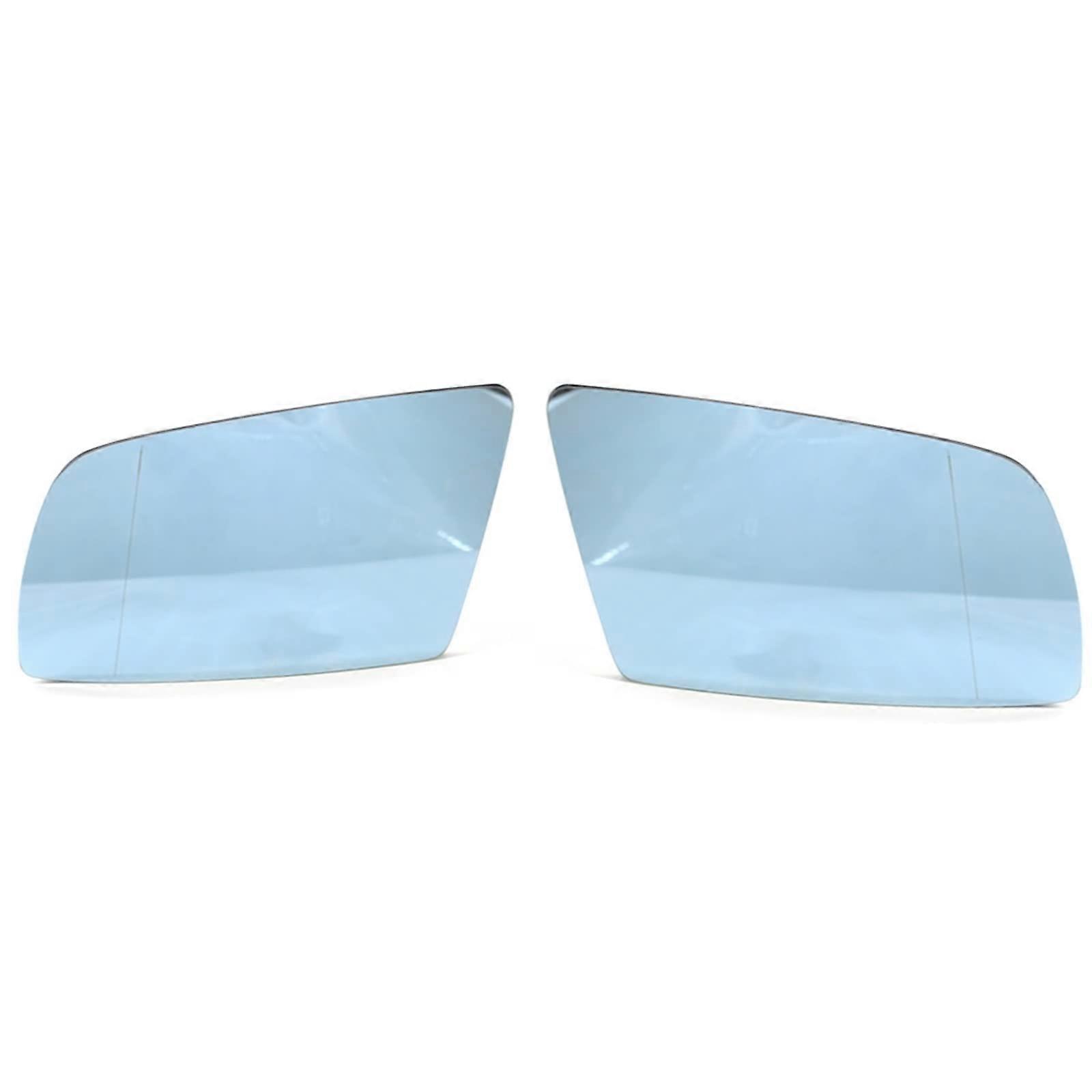 Door Car Wing Mirror Glass 5 Series E60 E61 E63 E64 20032008 Left And Right Heated Wide Angle Blue Pair