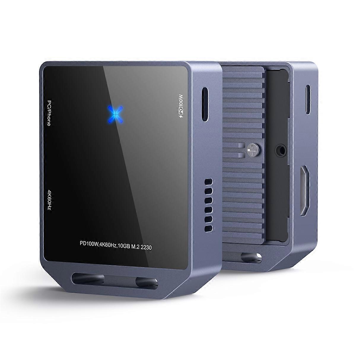 2230 M.2 NVMe/ SSD Enclosure with Cooling Fan USB 3.2 Gen 2 to NVMe PCI-E M.2 SSD Case for 2230 M.2 SSD