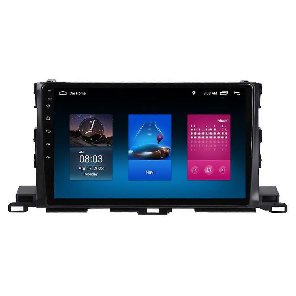 RoverOne Car Stereo Radio Bluetooth CarPlay Android Auto GPS Sat Nav Touch Screen for Toyota Highlander 3 XU50 2013 - 2018