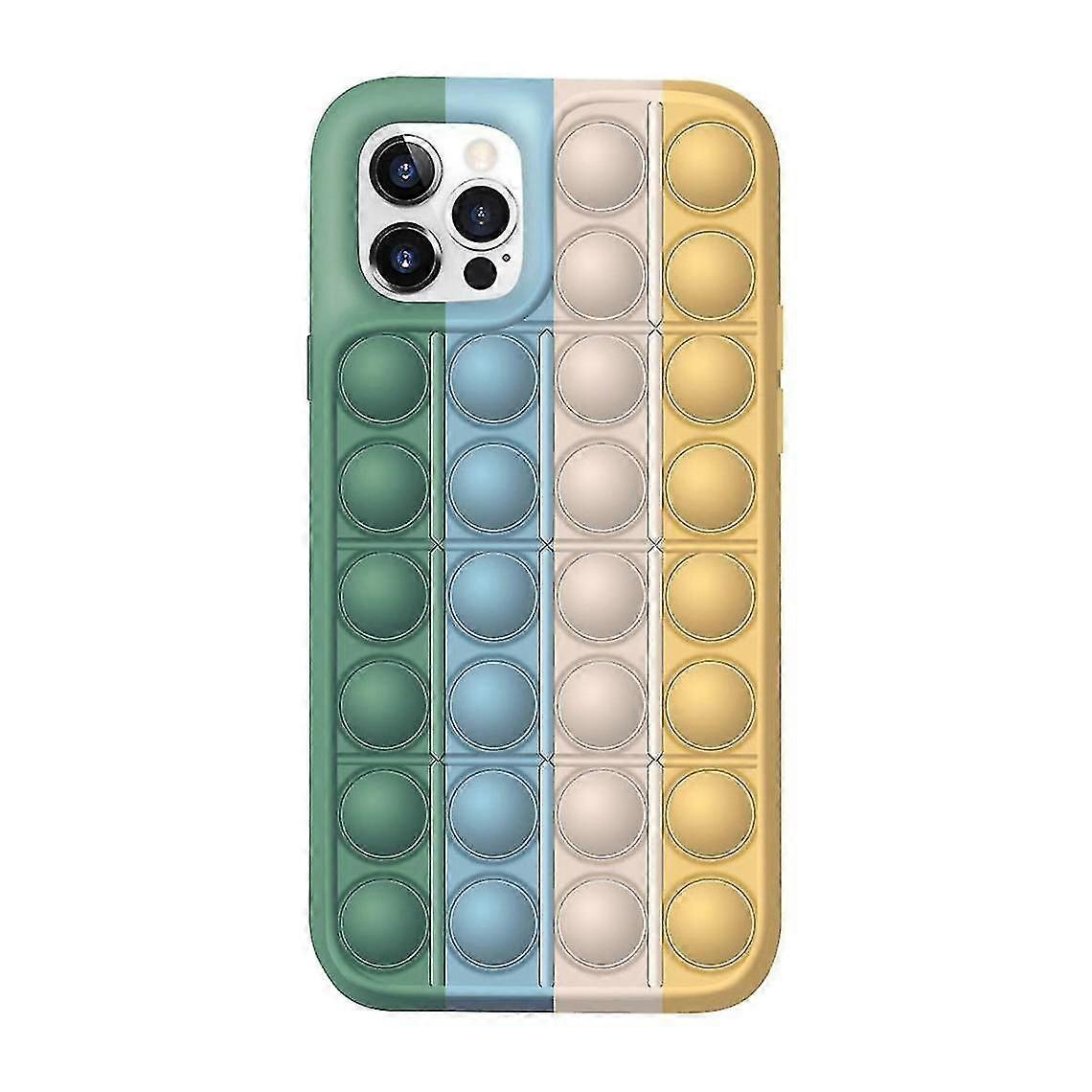 Push Pop Bubble Green Silicone Case For Iphone 11 Pro