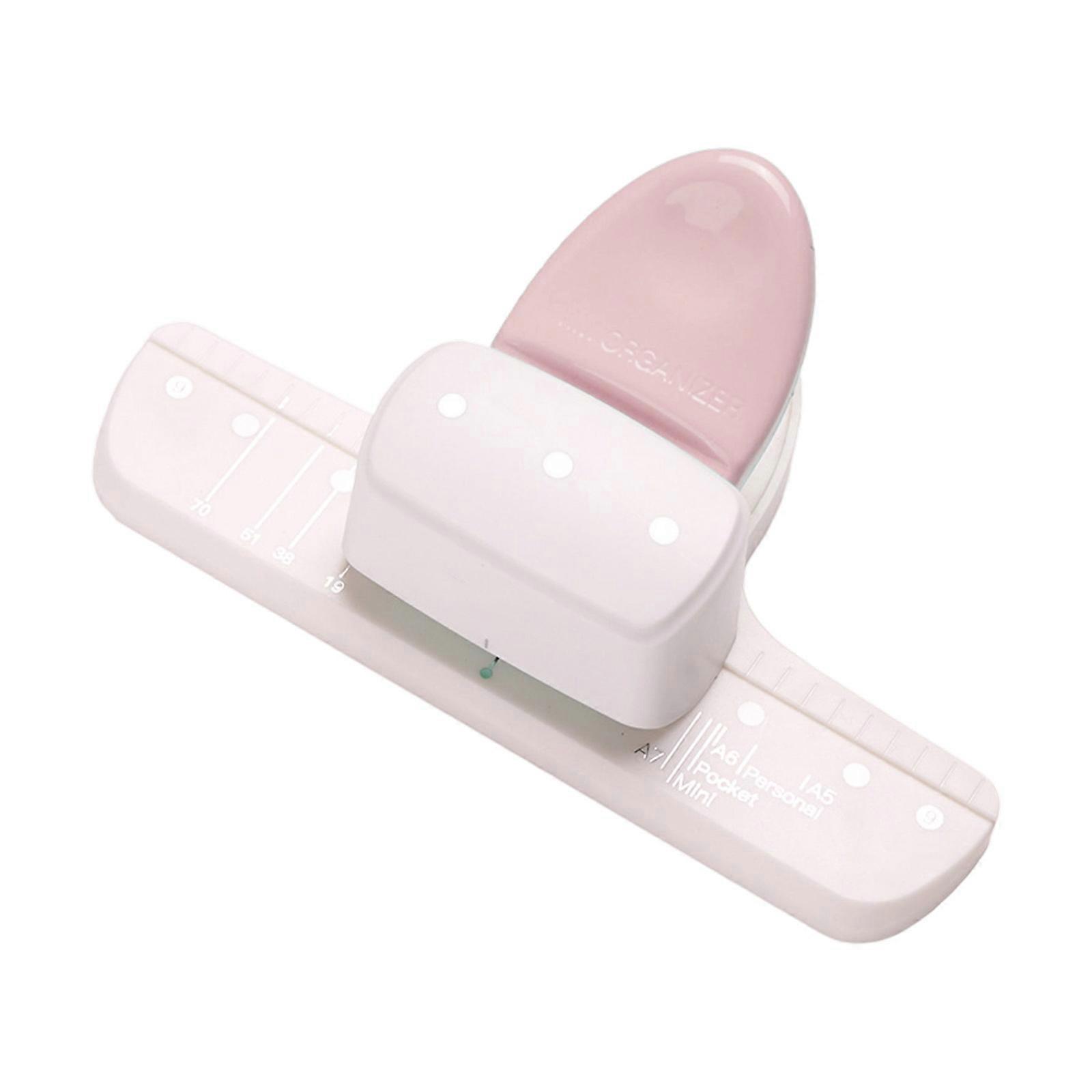 Ergonomic Manual Paper Punch Tool Durability Lightweight Design Hole Drill For Documents Cards Crafting Smooth Operation Multicolor