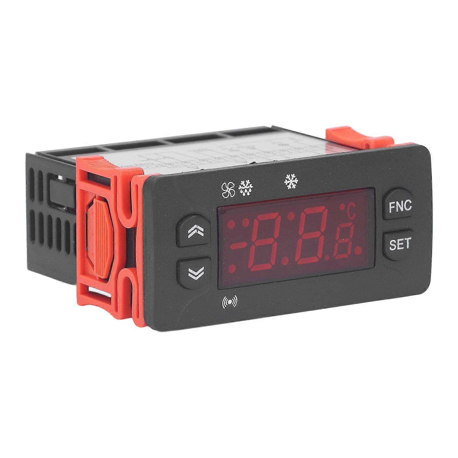 Temperature Controller Fahrenheit Celsius Switchable Digital Display NTC Sensor Thermostat AC for Cooler Refrigerator