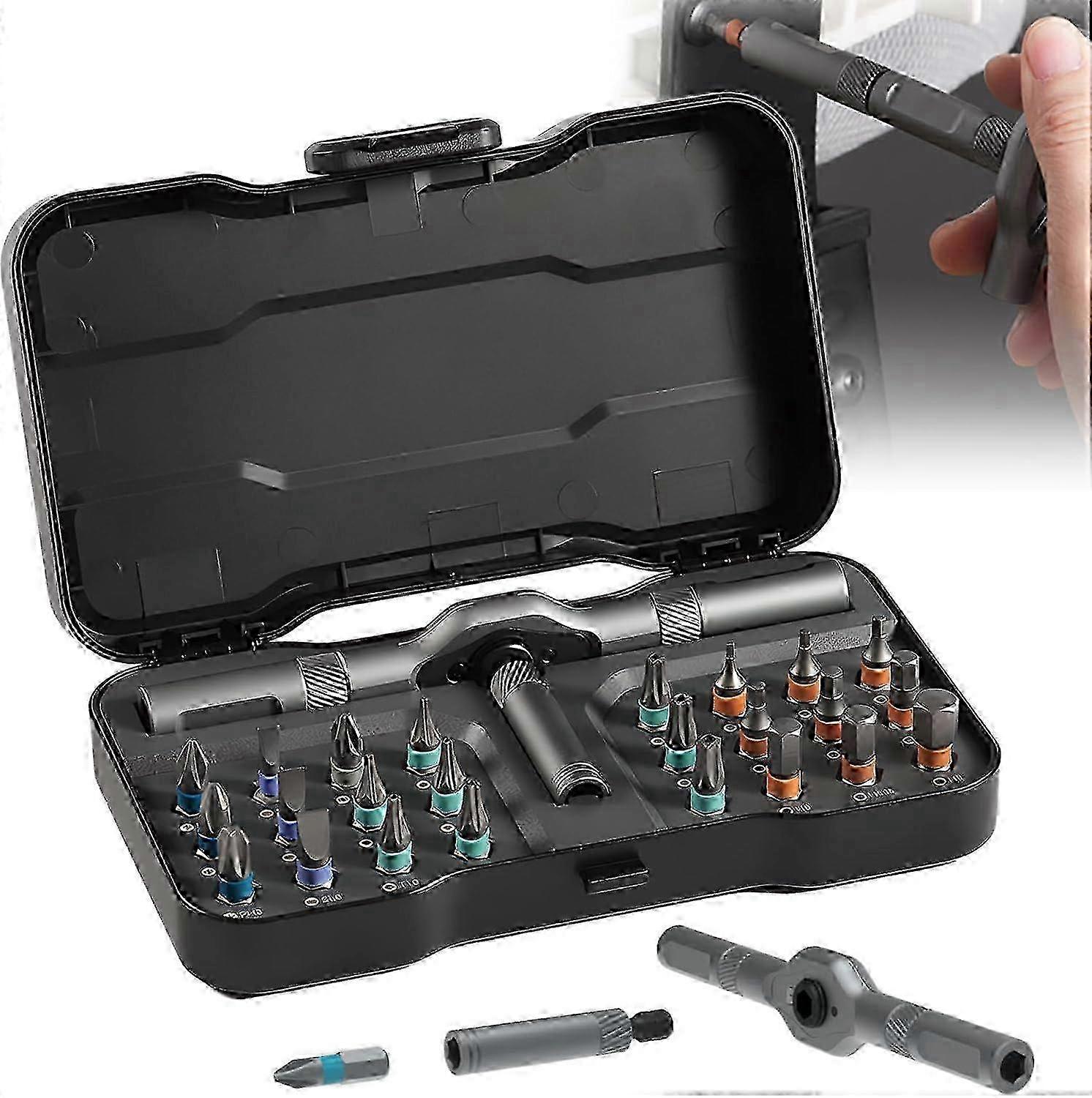24 in 1 Multi Bit Magnetic Screwdriver Set Multifunctional Toolbox