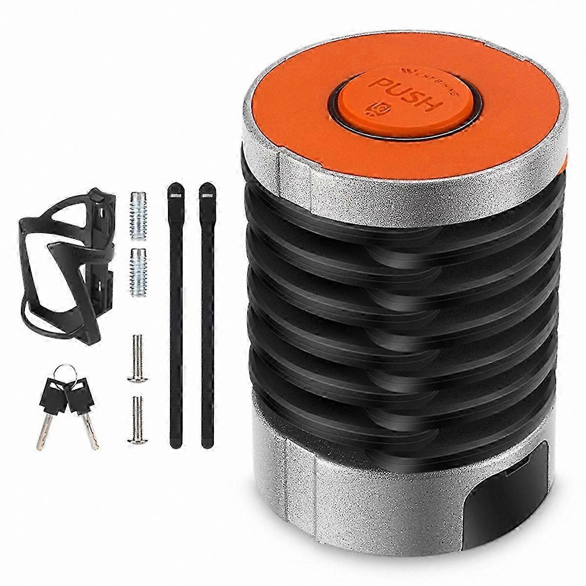 Heavy Duty Anti-Theft Chain Lock for Bikes, Portable Folding Design for Cycling Security