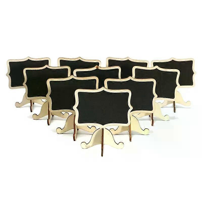 10 Pcs Mini Wooden Small Wedding Blackboard Message Table Number Chalkboard