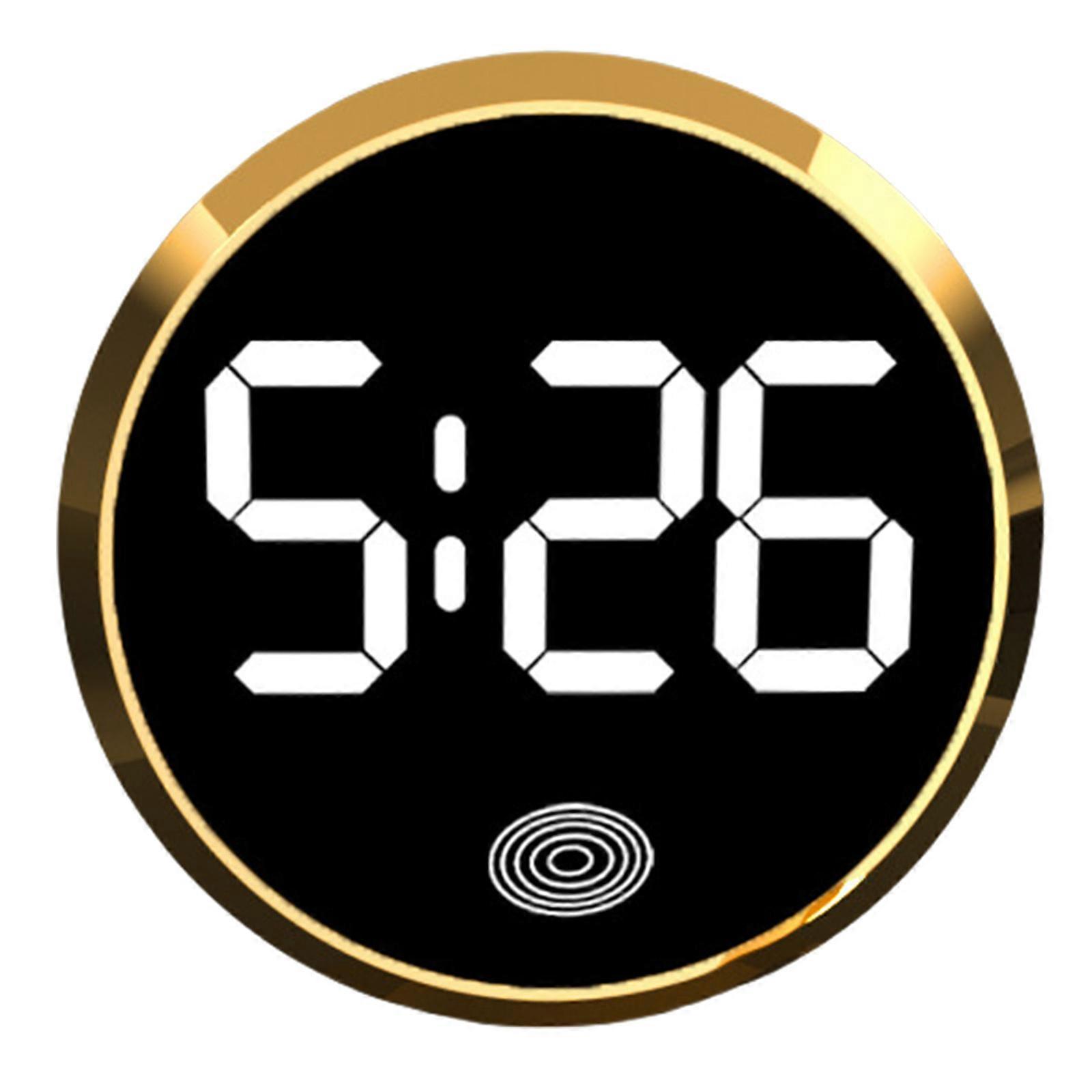 Compact LED Auto Clock with Temperature Function & Magnetic Attachments High Visibility LED Car Clock with Temperature Multicolor