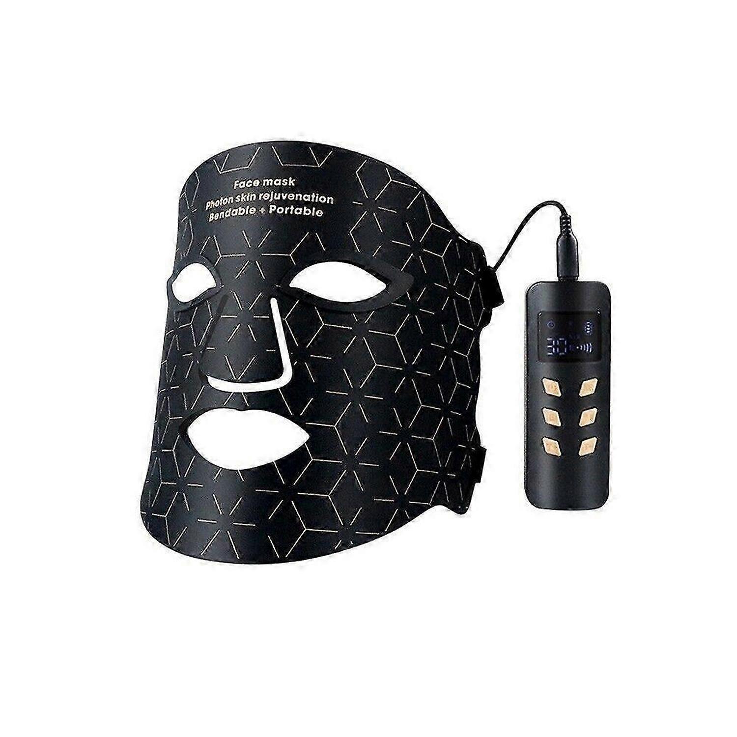Silicone LED Face & Neck Mask | 480 LEDs | Anti-Wrinkle | 4 Light Modes | Collagen Boosting | Rechargeable