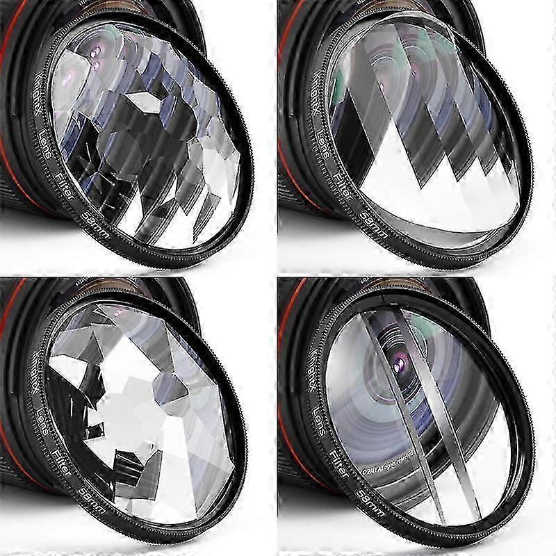 Camera Prism Filter Split Kaleidoscope ND CPL Star Glass for Mobile Phone
