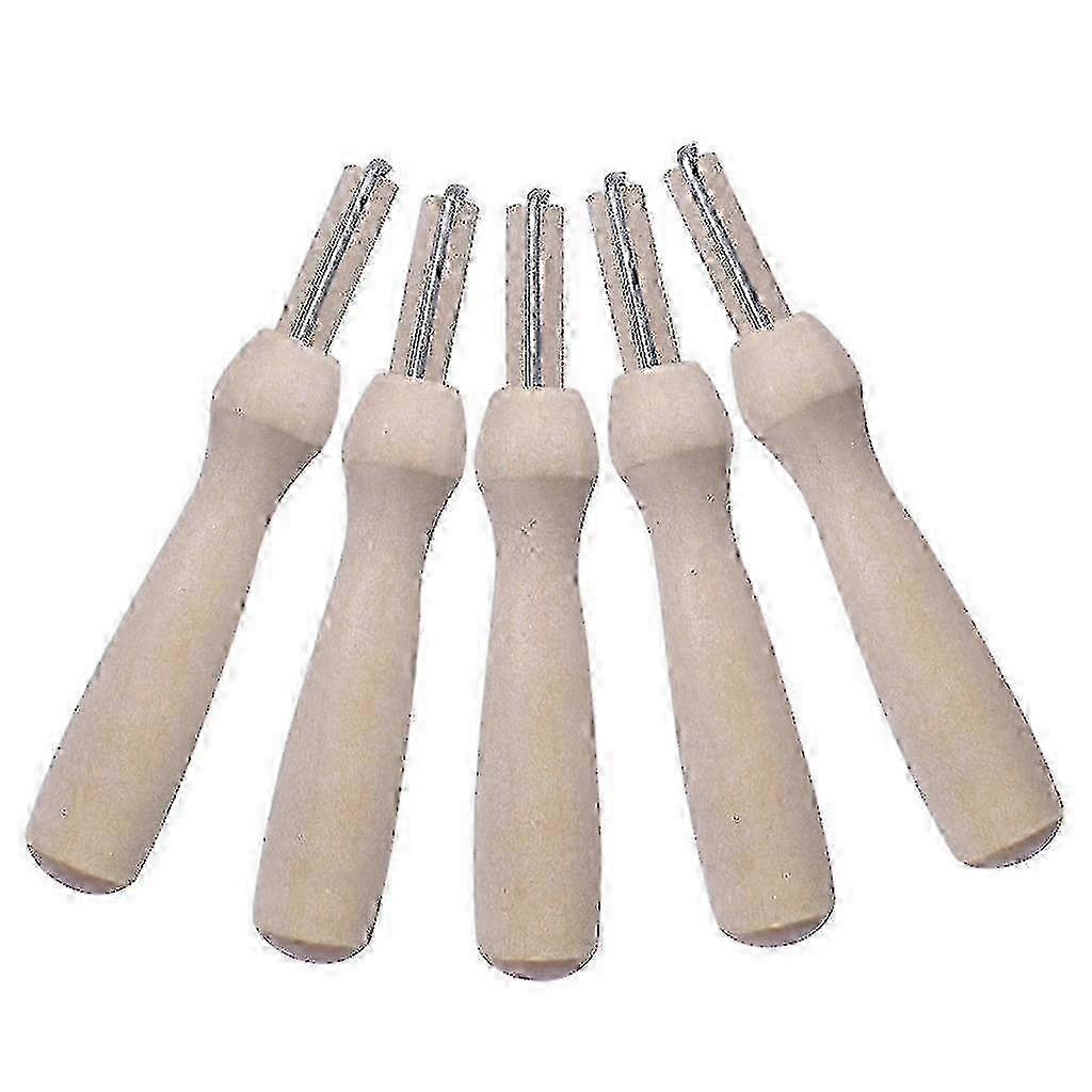 10pcs Wooden Handle Holder With Felting Needles For Woolen Felting Craft 2378 Walkbee 2025