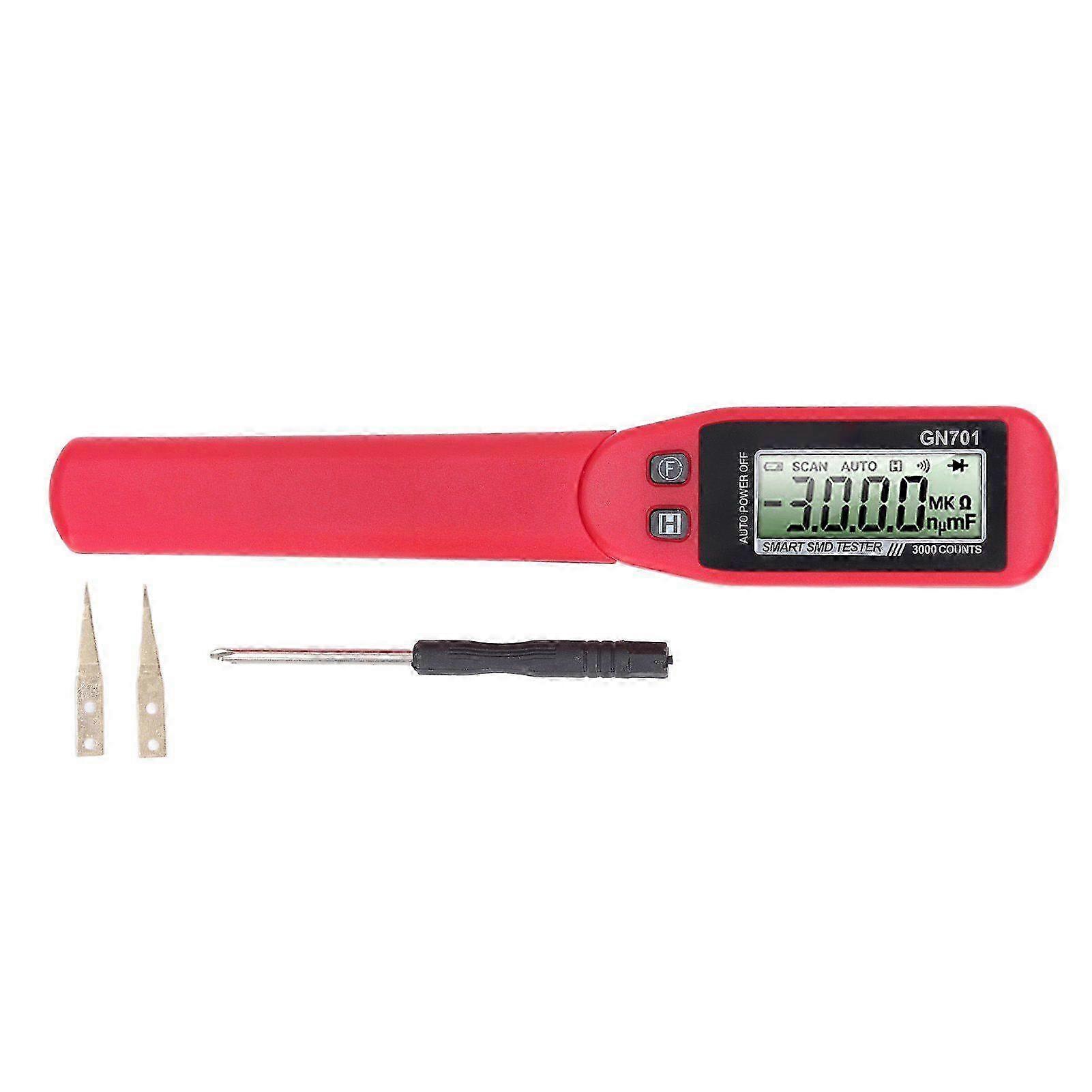 SMD Tester High Accuracy Gold Plated Tweezers Diode Resistance Capacitance Test ClipHwy