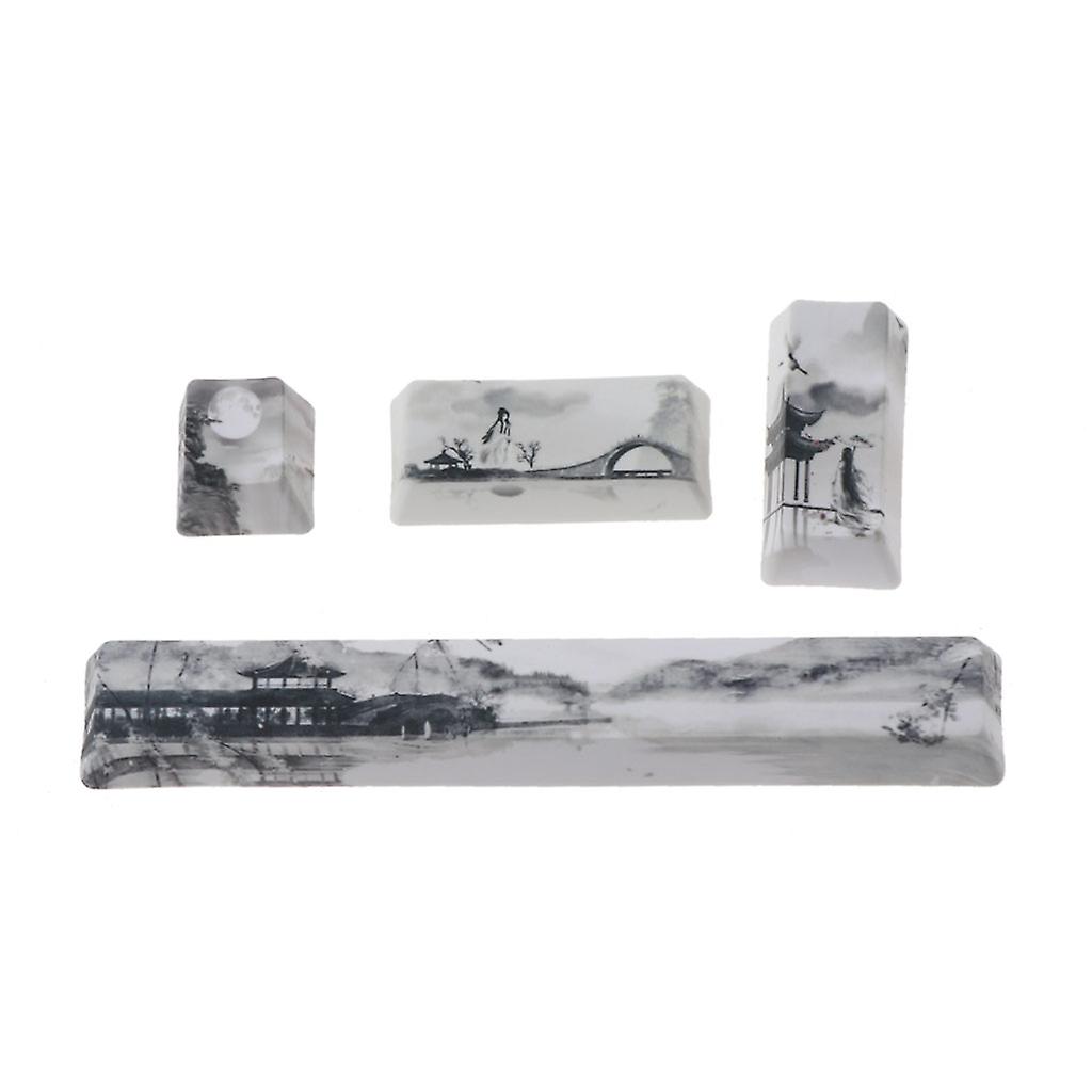 PBT Five Sides Dye-Subbed Spacebar Keycaps Replace for Creative Spacebar Keycap