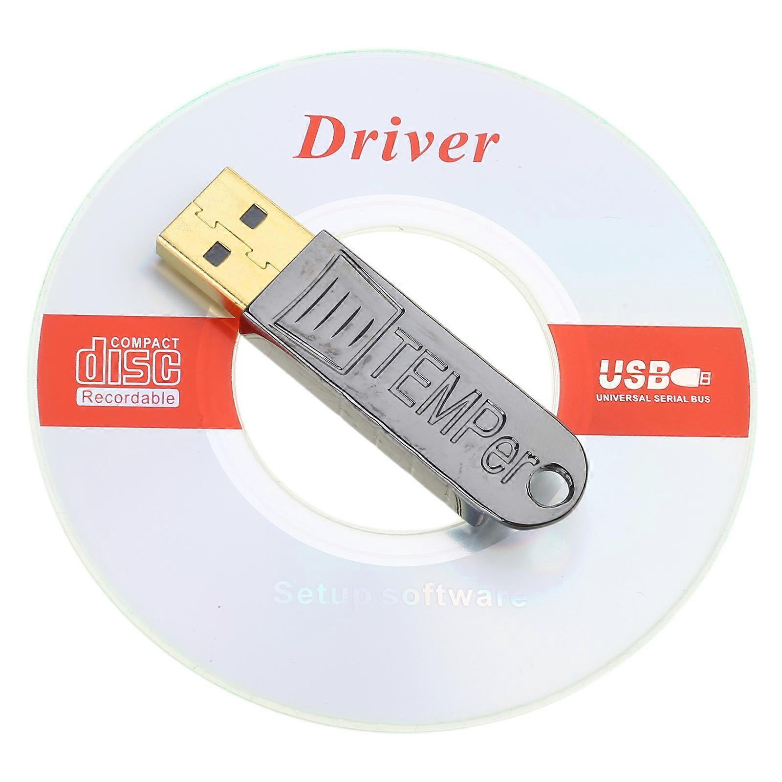 USB-sensorkontrollalarmdatalogger tester temperaturmålingstermometer flerfarget