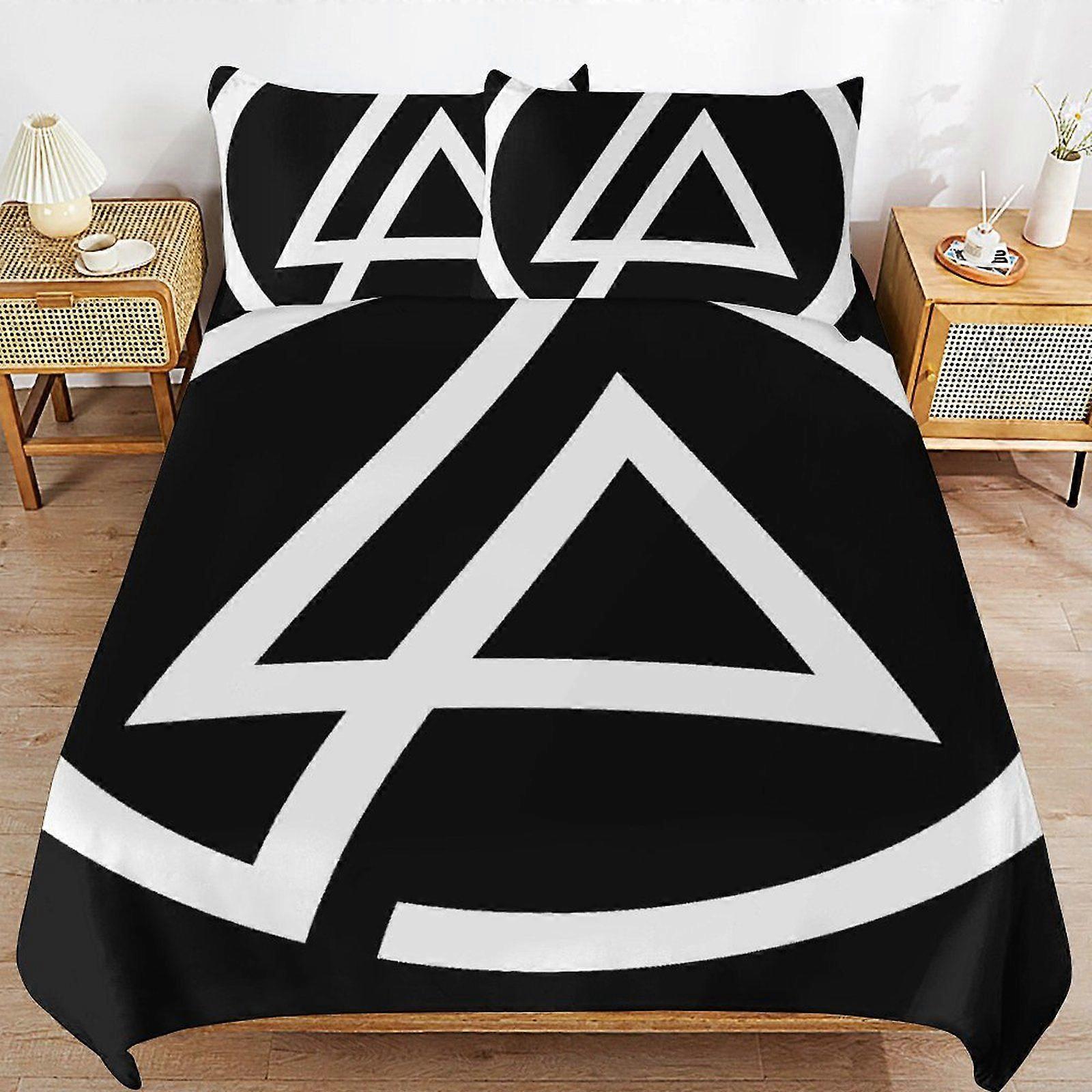 t206 Linkinpark Rock Super Soft Bedding Quality Stitch Lightweight Zipper Feature Duvet Cover Sets for Sleeping f206