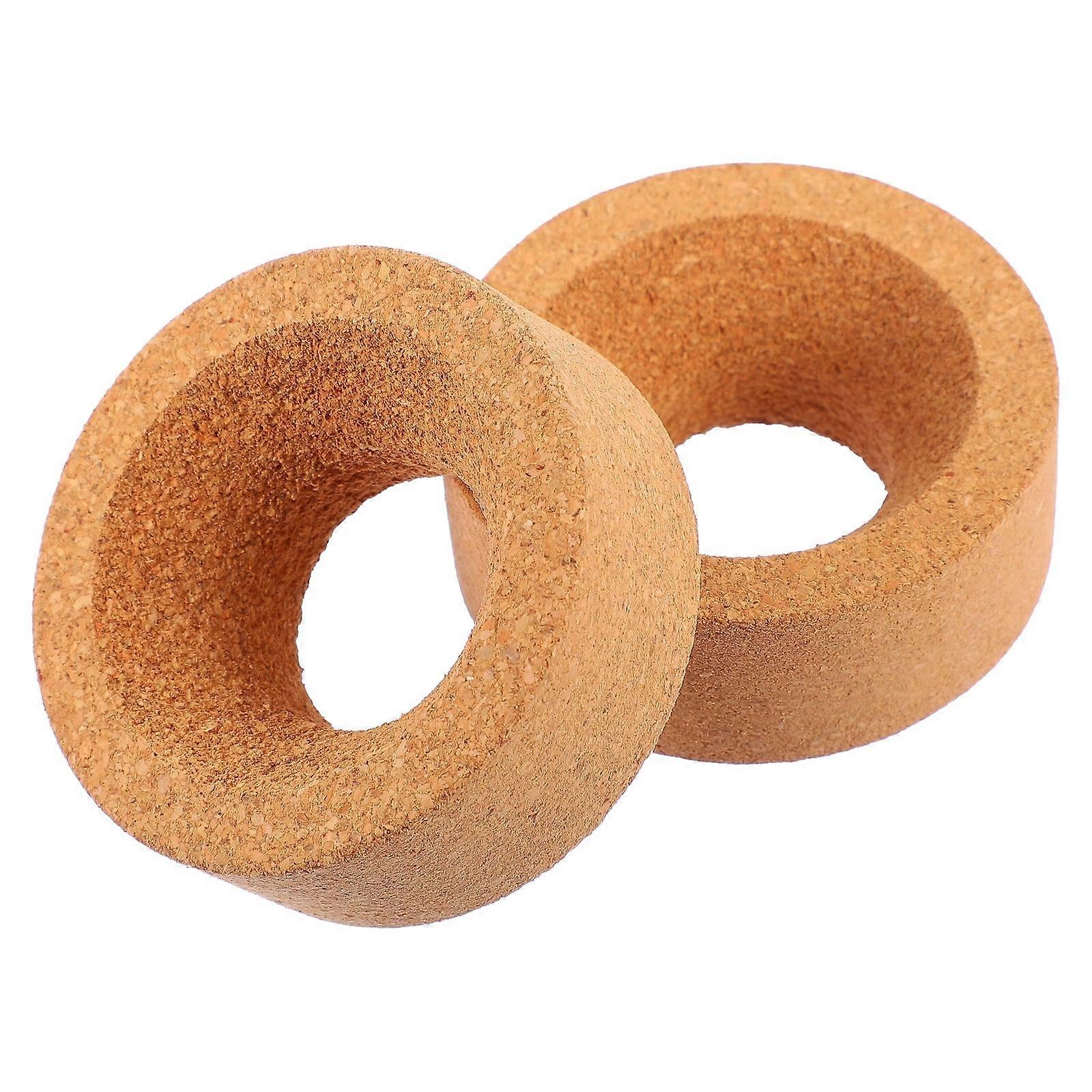 2pcs Cork Flask Stands Round Bottom Flask Base Holder Laboratory Flask Pad
