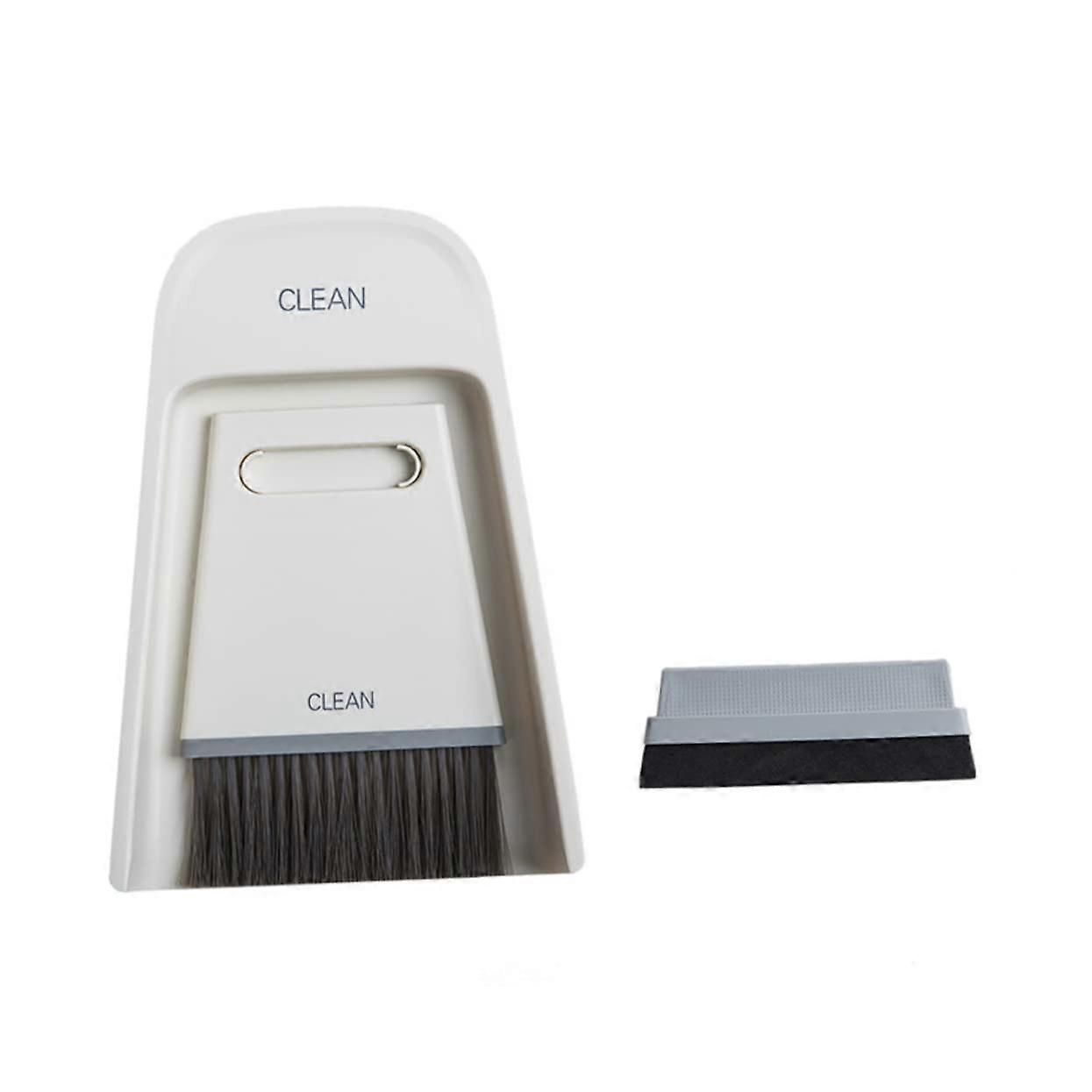 Mini Broom and Dustpan Set for Desktop Cleaning, Handheld Brush for Home Office Tables