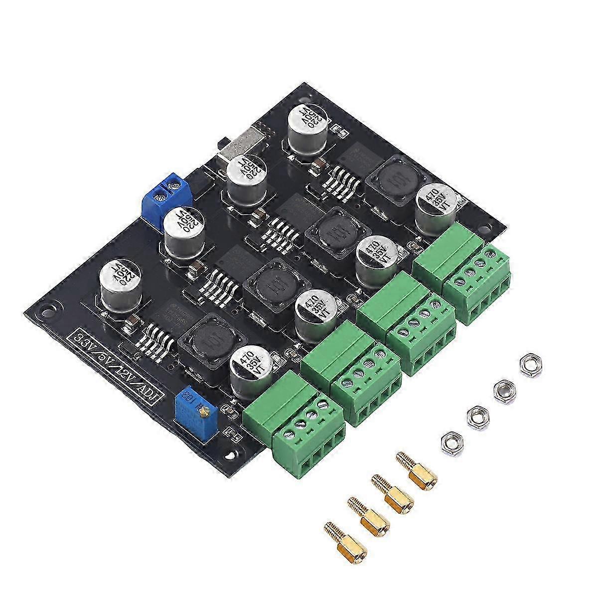 LM2596 Multi Channel Switching Power Supply 3.3V/5V/12V/ADJ Adjustable Voltage Output Power Supply Module hwy