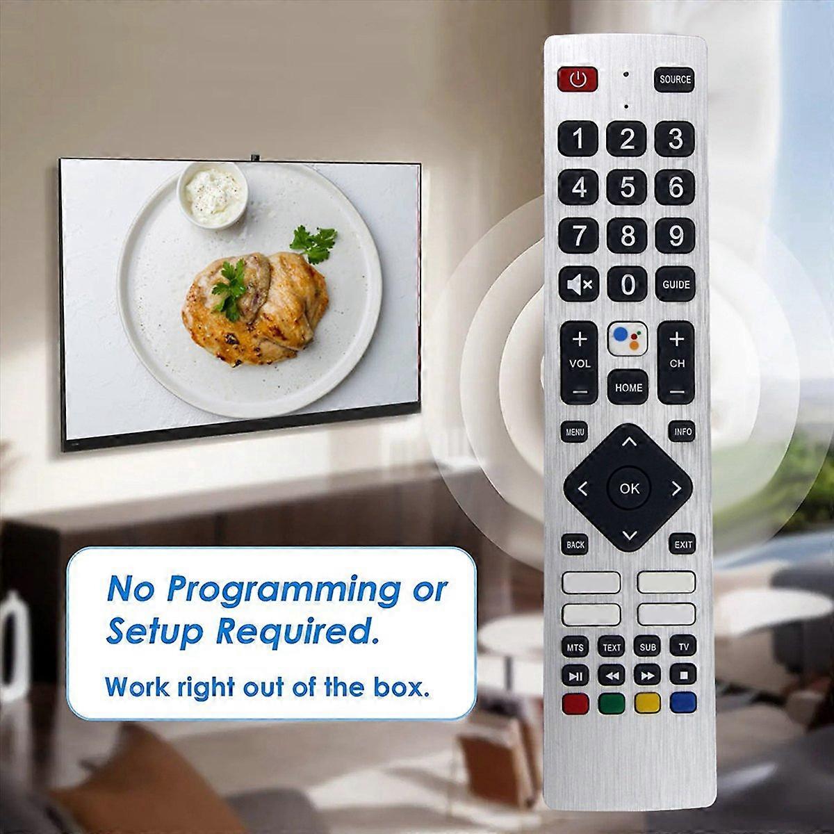 2X RMC0133 Remote Control Replace for TV Remote Control Free Setup