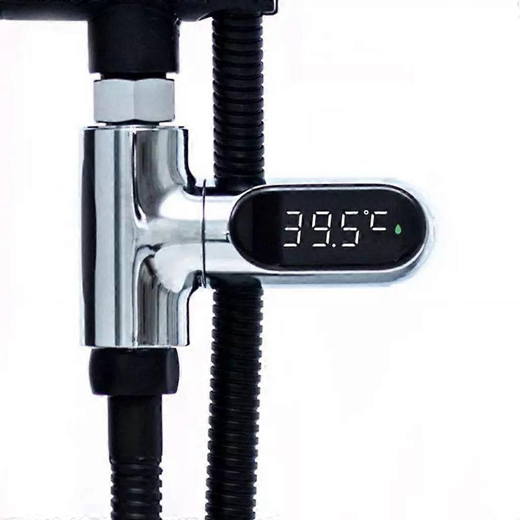 LED Shower Thermometer with Digital Display, SelfPowered Water Temperature Monitor for Bathroom