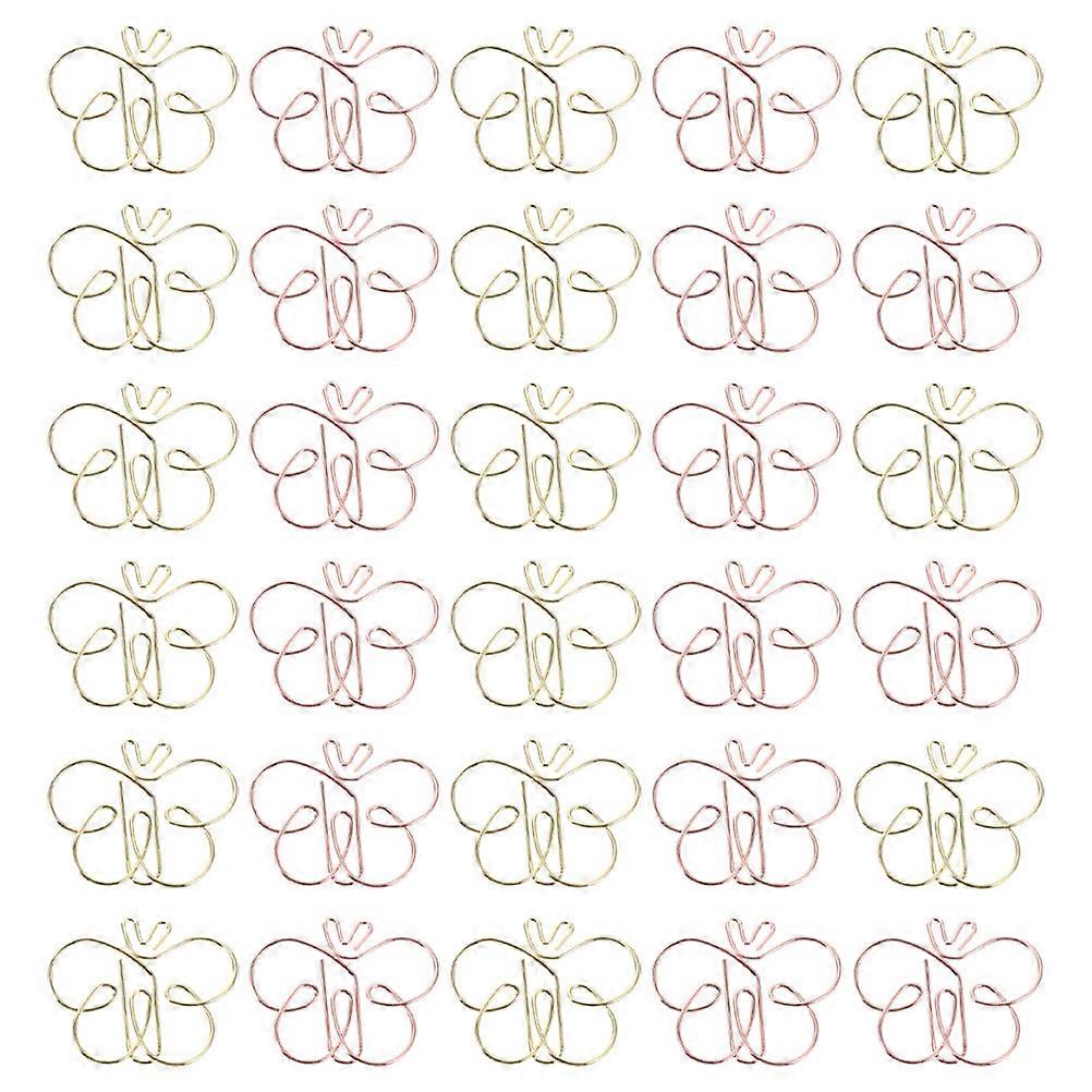 Creative Paper Clips Butterfly Shaped Small Paper Clips For Files And Notebooks Decorative Document Clips 30Pcs