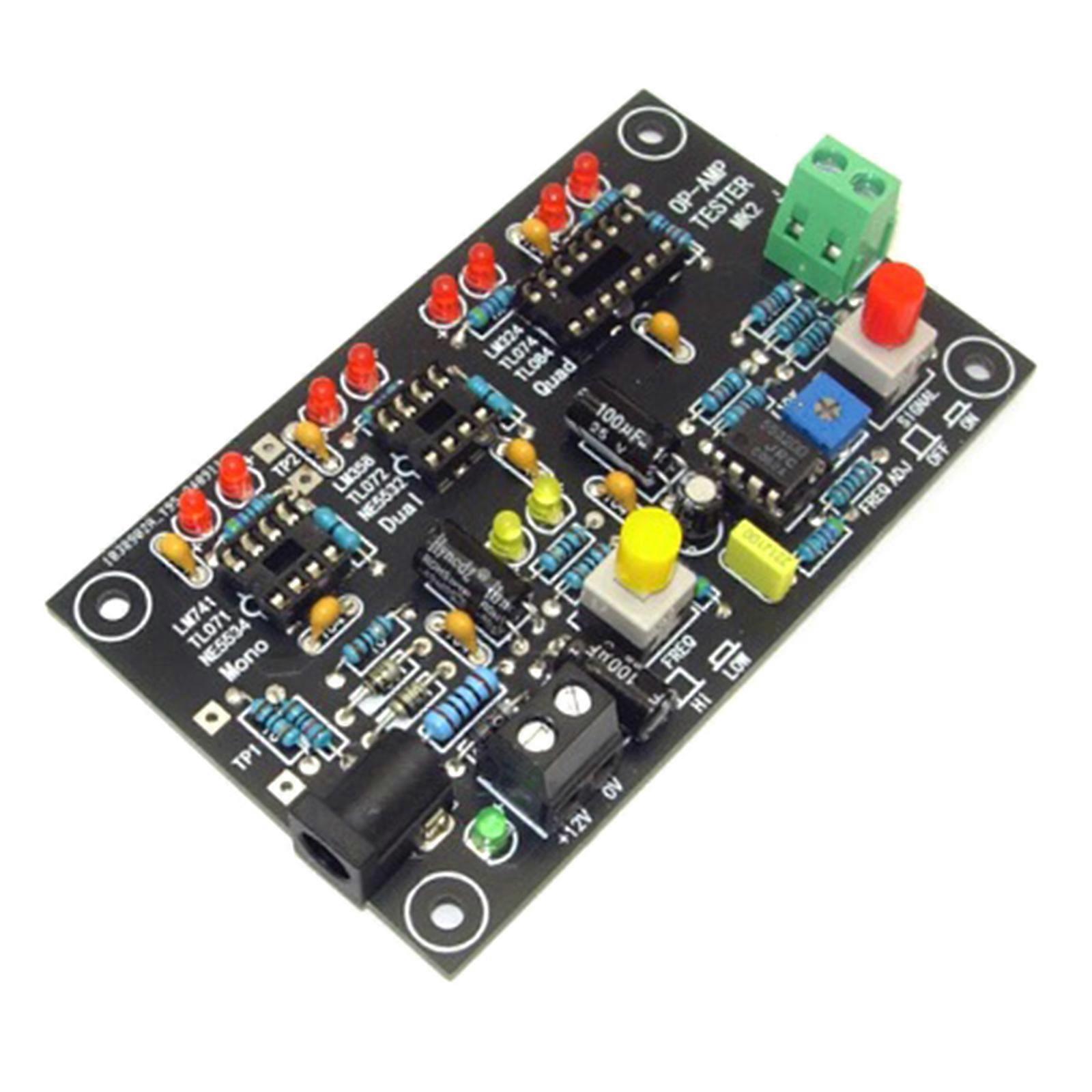 Universal Compatibility Chip Tester Supporting TL071 TL081 TL072 Models For Efficient Operational Amplifier Screening Multicolor