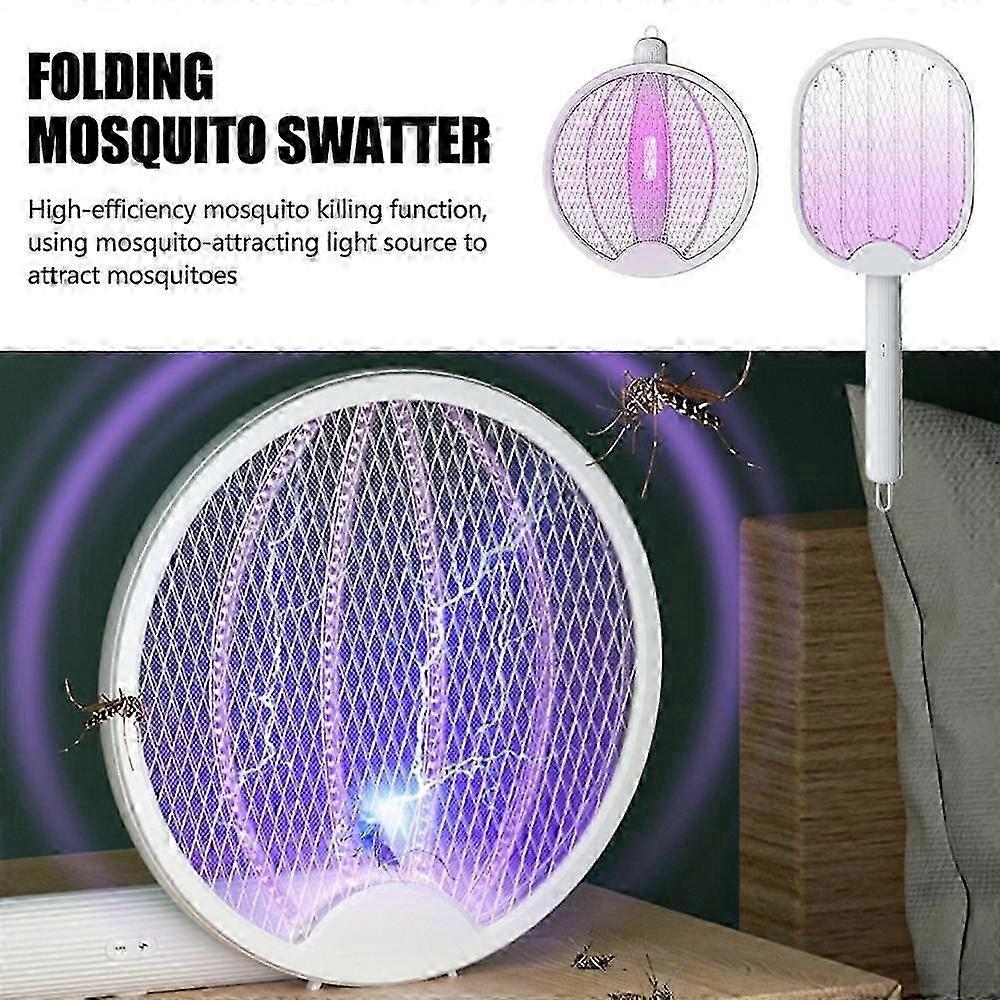 Automatic mosquito trap folding mosquito swatter