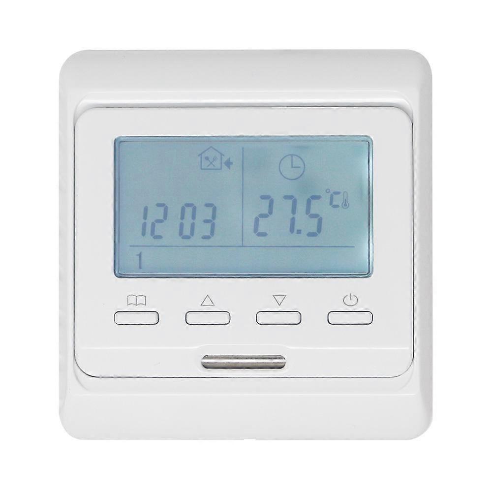 LCD Programmable Digital Floor Heating Temperature Controller Room Air Thermostat 16A 230V AC