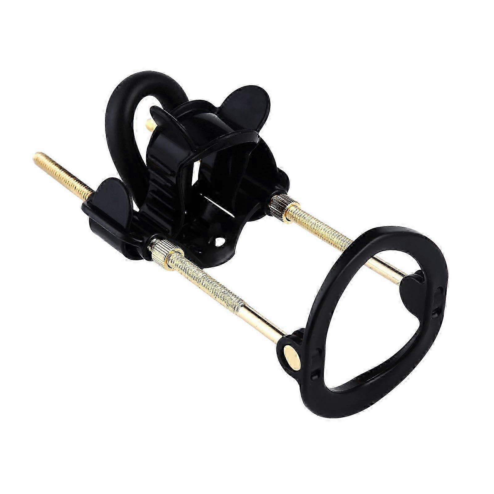 Male stretching system with adjustable bracket and slide loaded extender