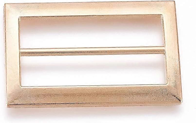 3Pcs Alloy Buckles Rectangle Golden 1x0.75 Inch