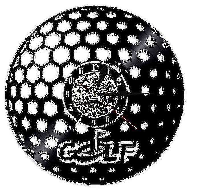 Simple Golf Vinyl Record Wall Clock