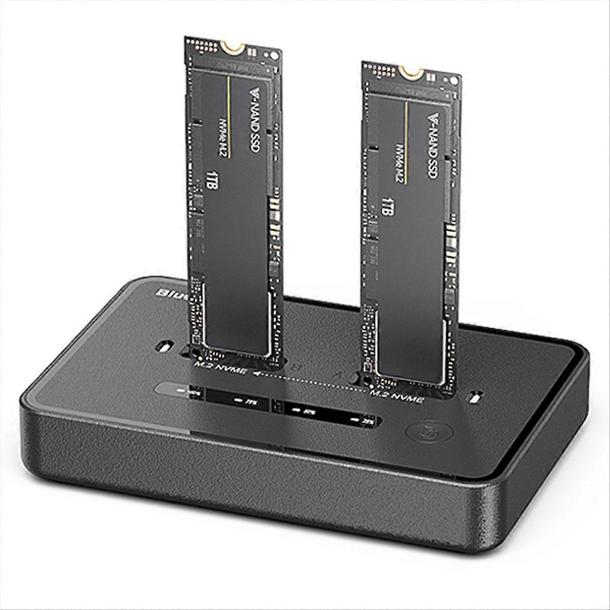  Dual-Bay M.2 NVME SSD Clone Docking Station (EU)
