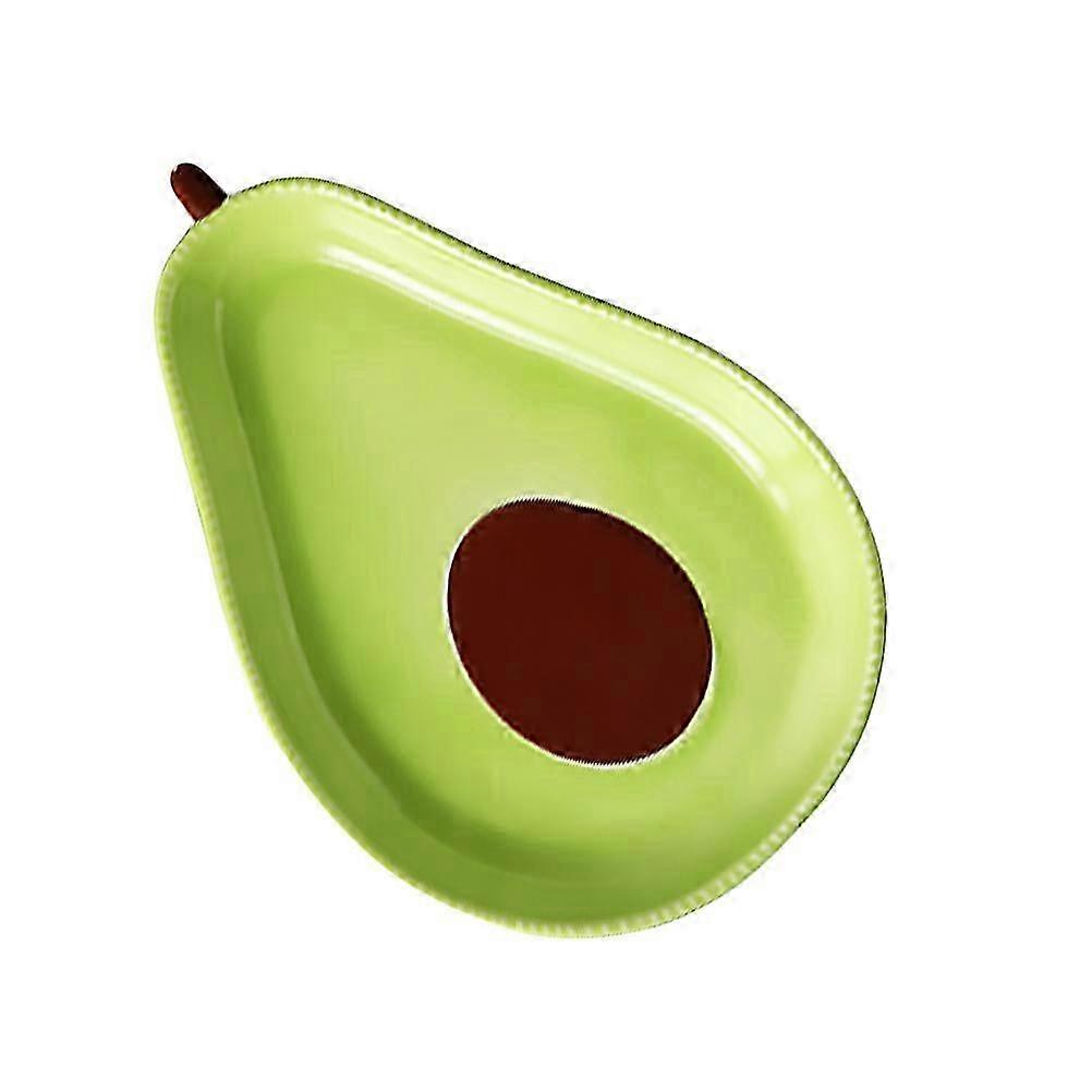 Avocado Shape Dish For General Users Chic Tableware Light Green Ceramic Design Easy To Clean 1Pack