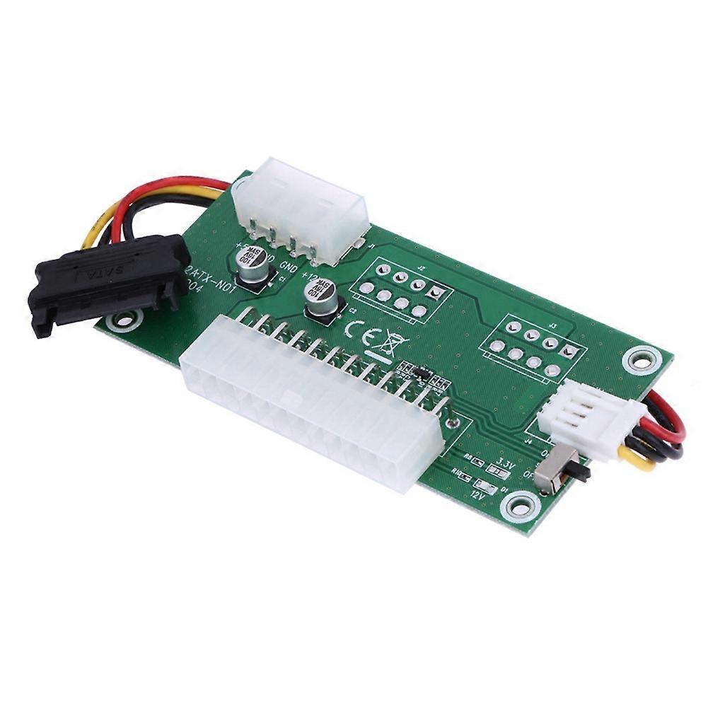 24PIN Power Board Graphics Card Power Switch Board Dual ATX Power Automatic Synchronization Adapter Card