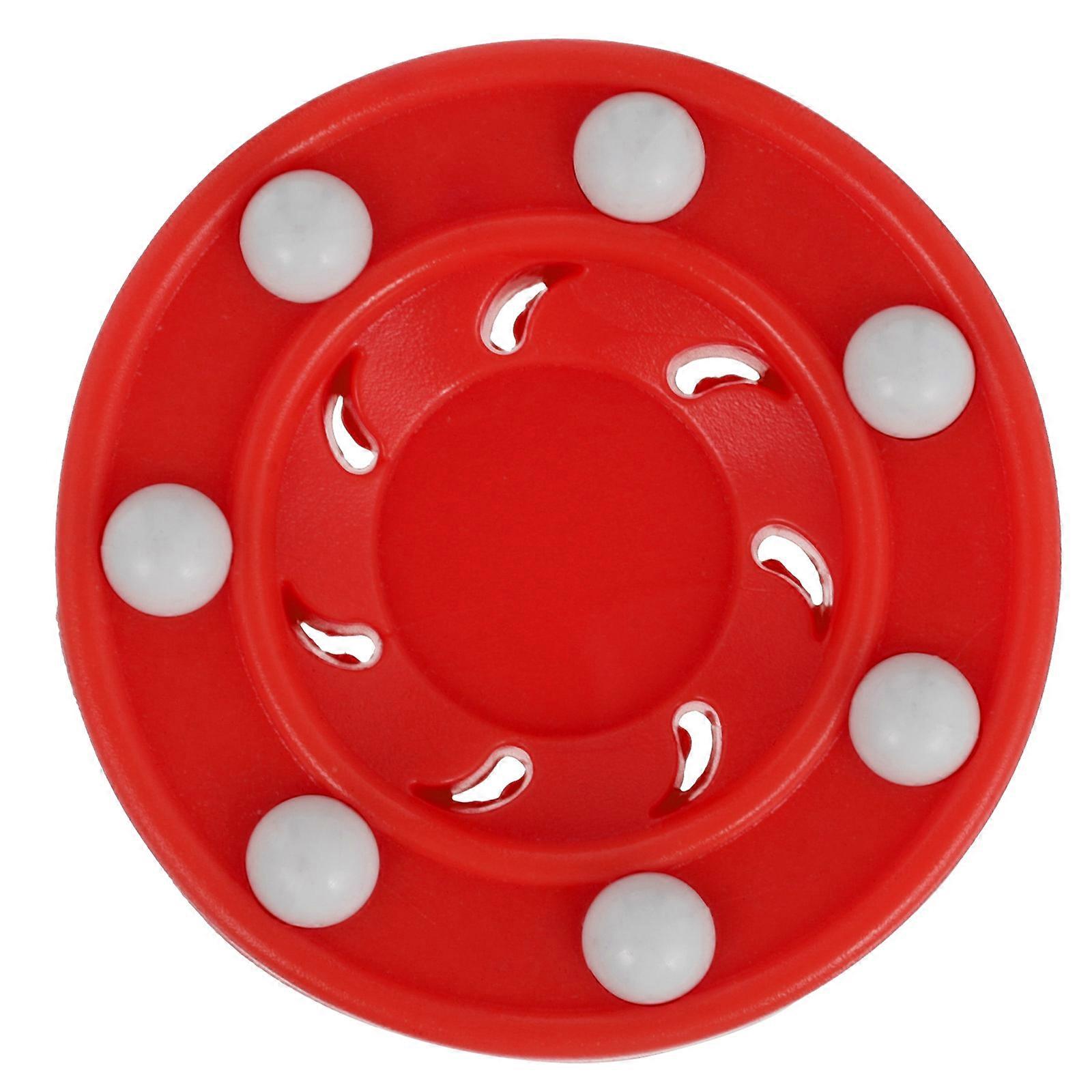 Yellow Roller Hockey Puck for Training Use Lightweight PP Material for Smooth Surfaces 1pc