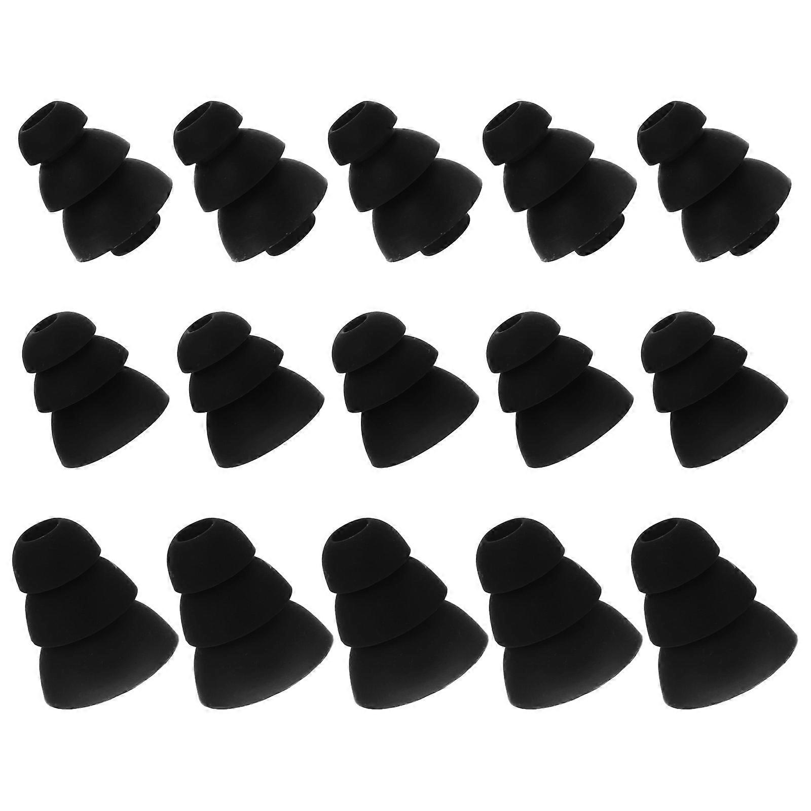 Earbud Silicone Tips Replacement for Earphone 15Pcs