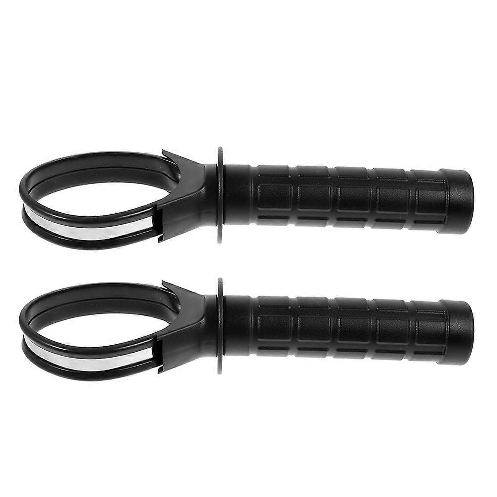Gyro Wrist Ball Handle with Detachable Design for Easy Carrying and Storage Black ABS 2pcs