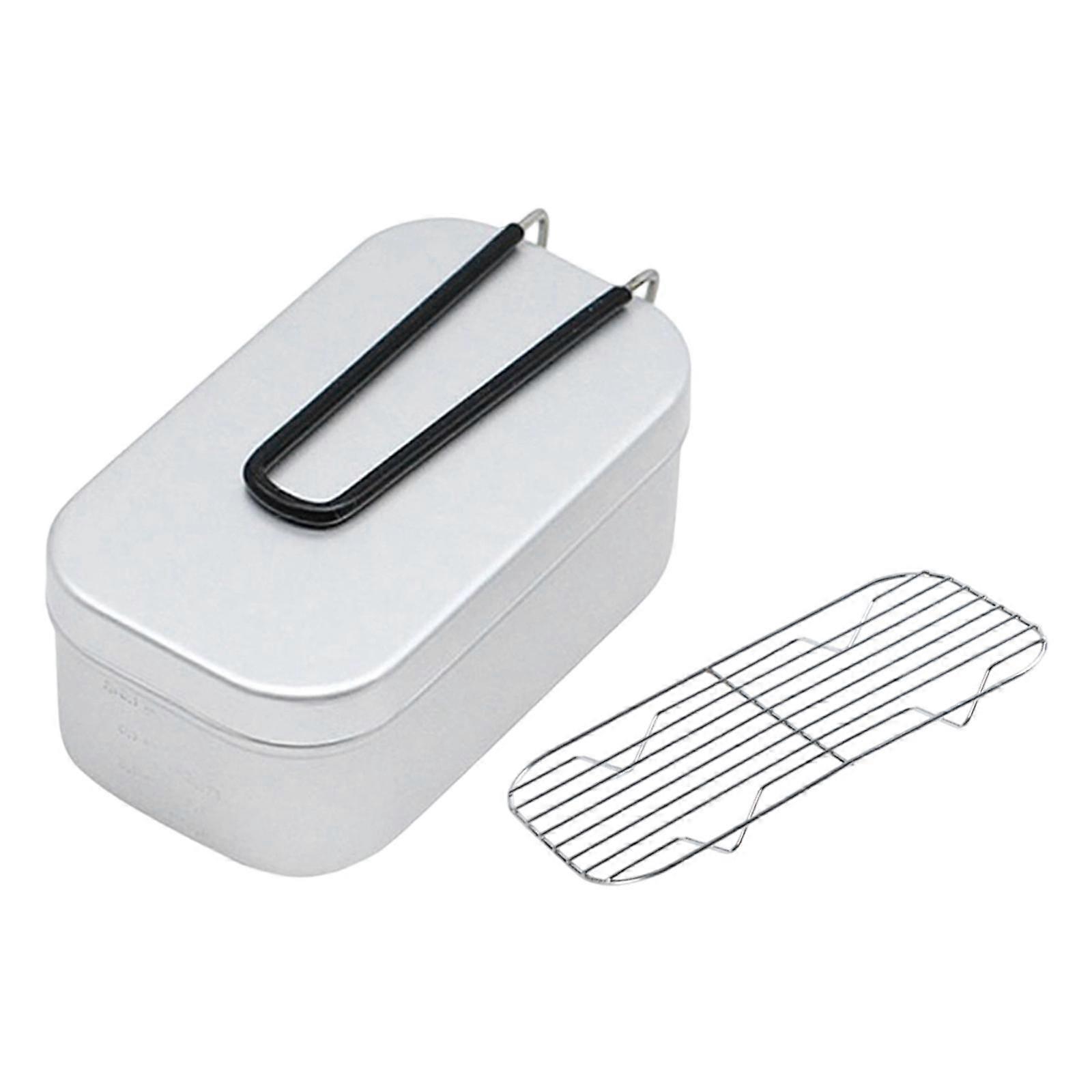 Camping Lunch Box Portable Practical with Lid Convenient Durability Bento Box