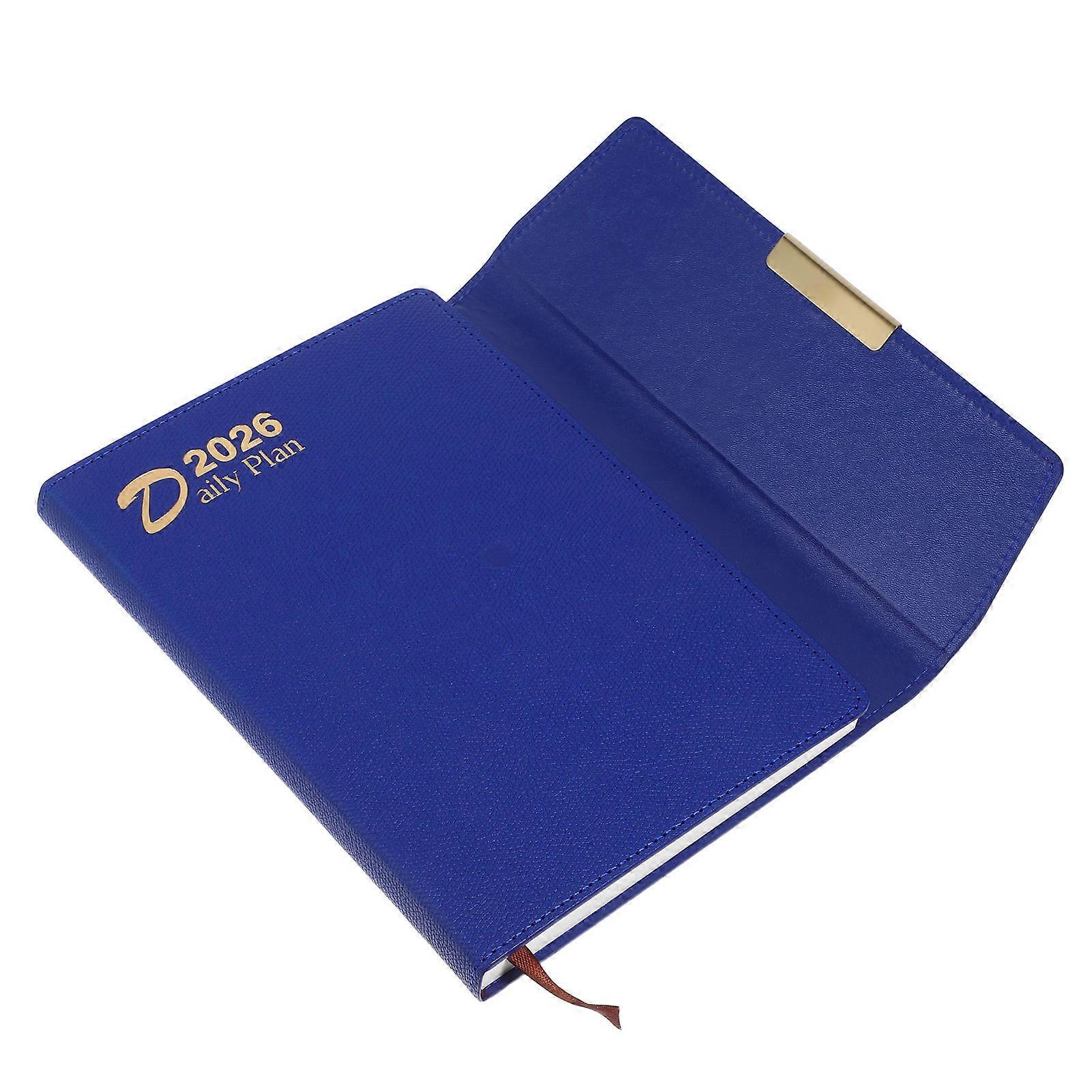 Dark Blue Planner Notebook for Daily Scheduling Date Book Planner