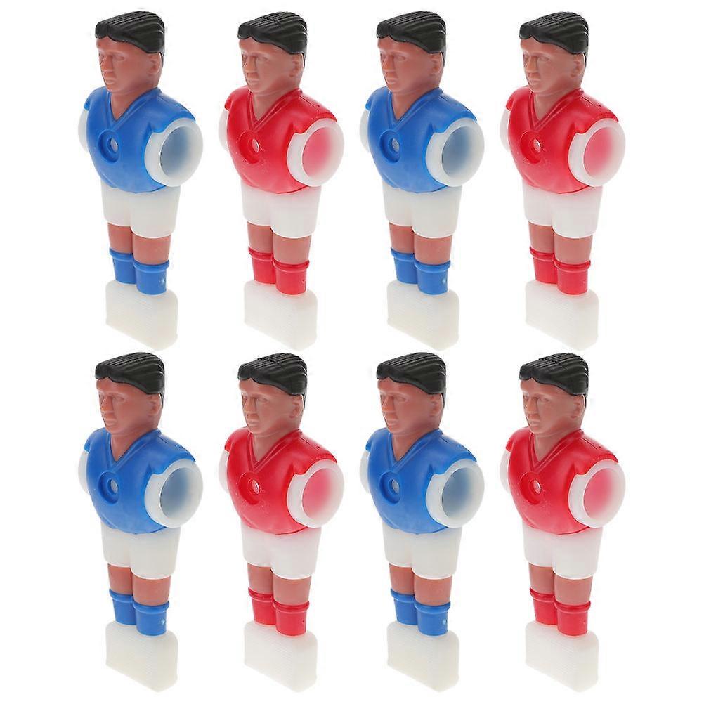 Foosball Machine Figures Pack of 8 for Playing Use Vibrant Plastic Table Football Doll