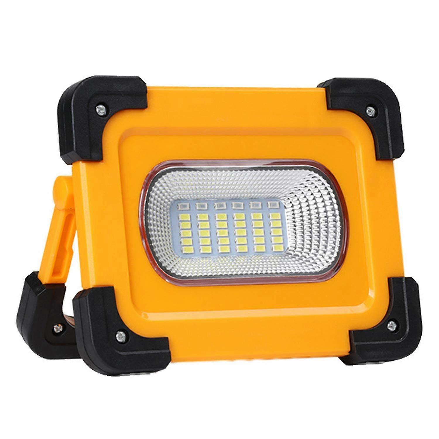 LED Work Light Rechargeable 60W, 30 LEDs 3600 LM, Solar Flood Light With Mag Base IP54 Waterproof, 3 Modes