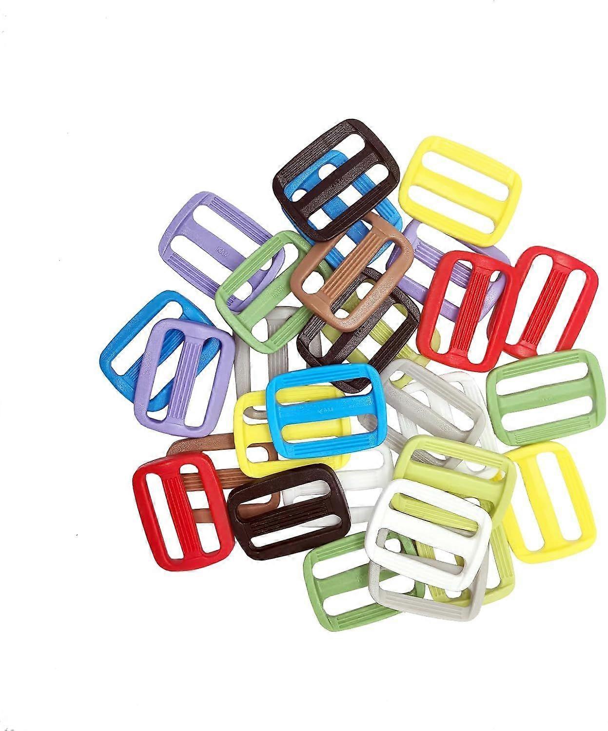 30 PCS Webbing 1 Inch Slide BucklePlastic BucklesAdjust BuckleAdjustable
