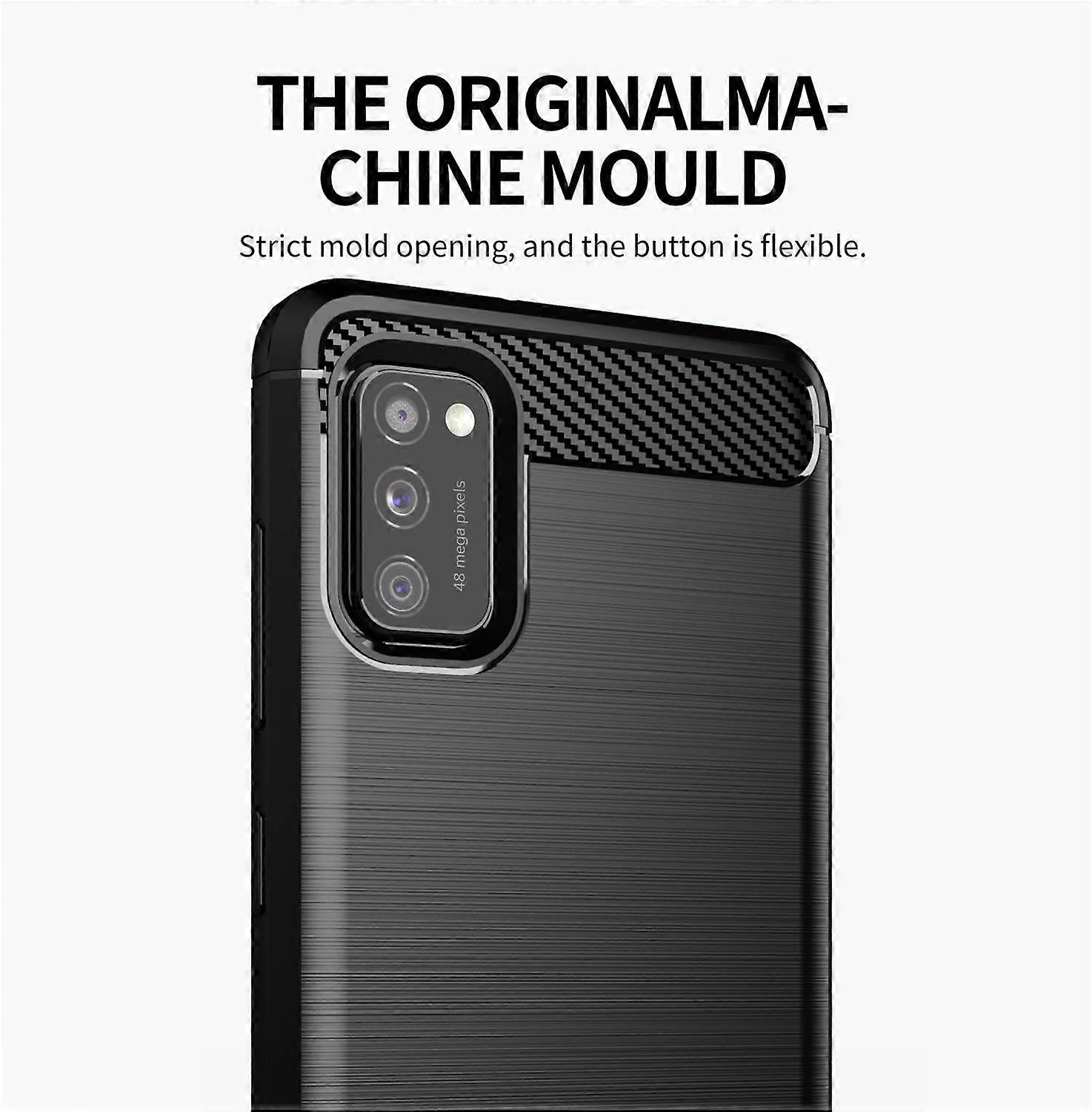 TPU Protective Case Samsung Galaxy A41 Case - Carbon Optic