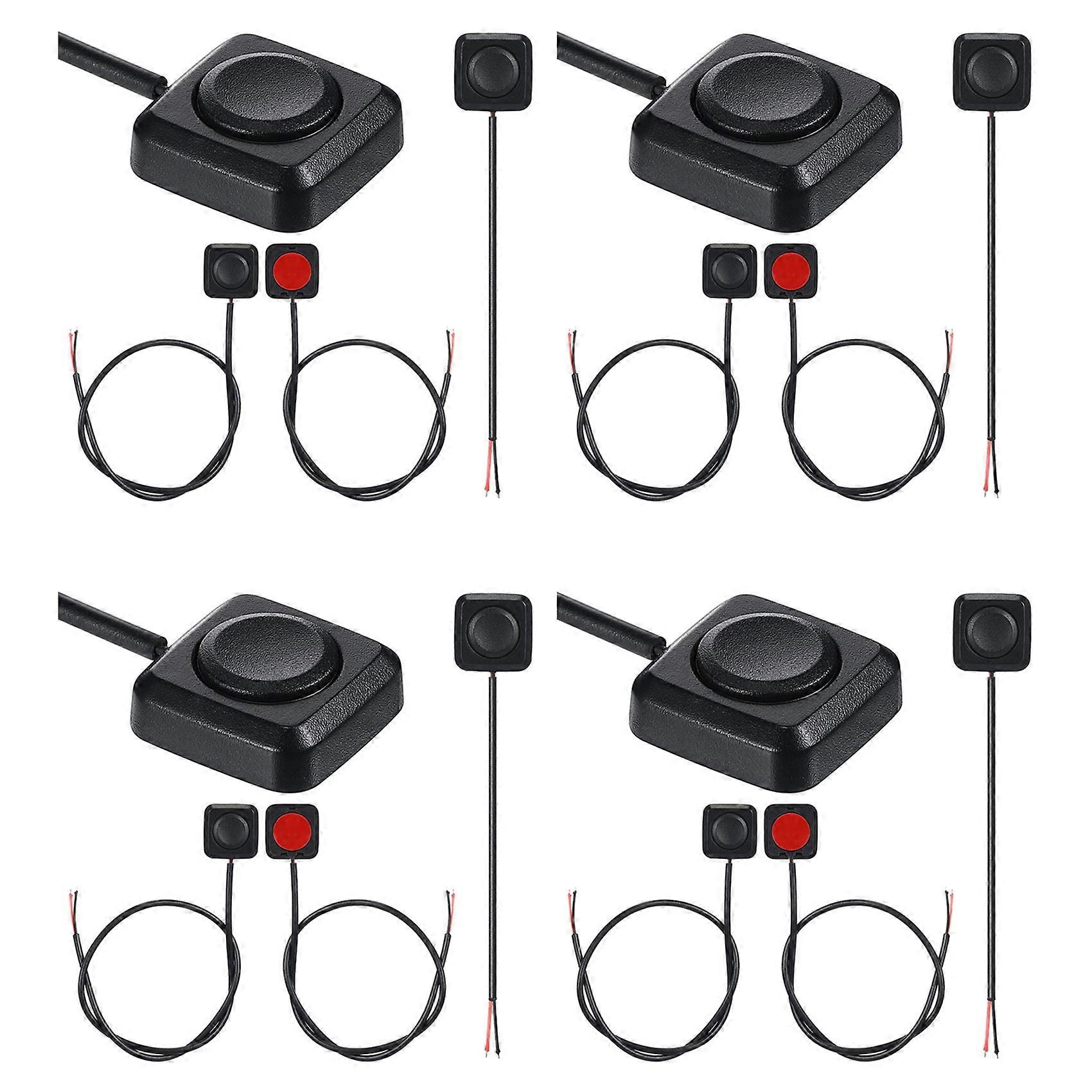 16 Pcs Momentary Switch Momentary Push Button ON Off Switch 12V 24V Surface Mount Mini Button Switch