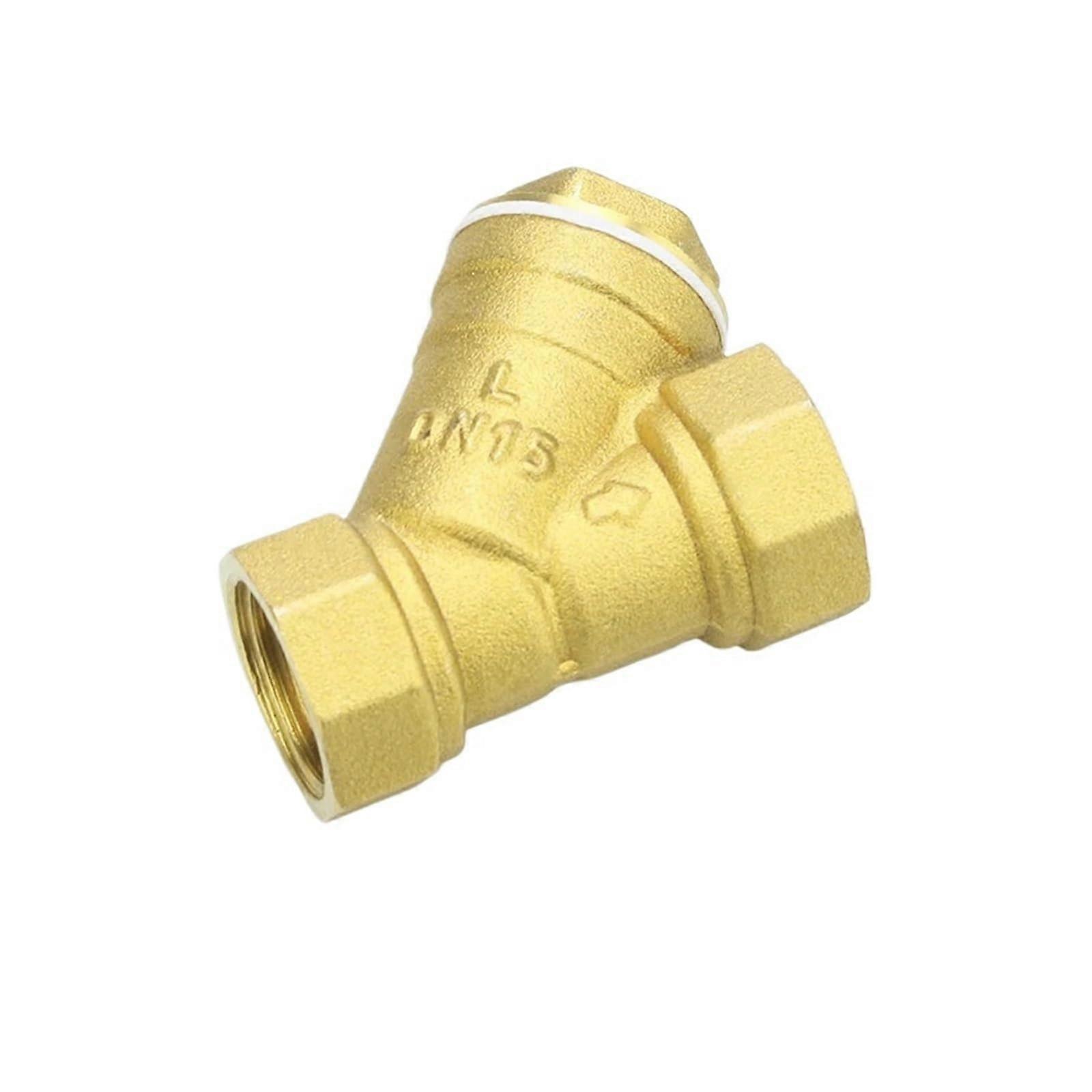 Female Inline Y Mesh Strainer Brass Filter Valve Threaded YShaped Filter Sizes 1/2Inch4Inch (11/4Inch)