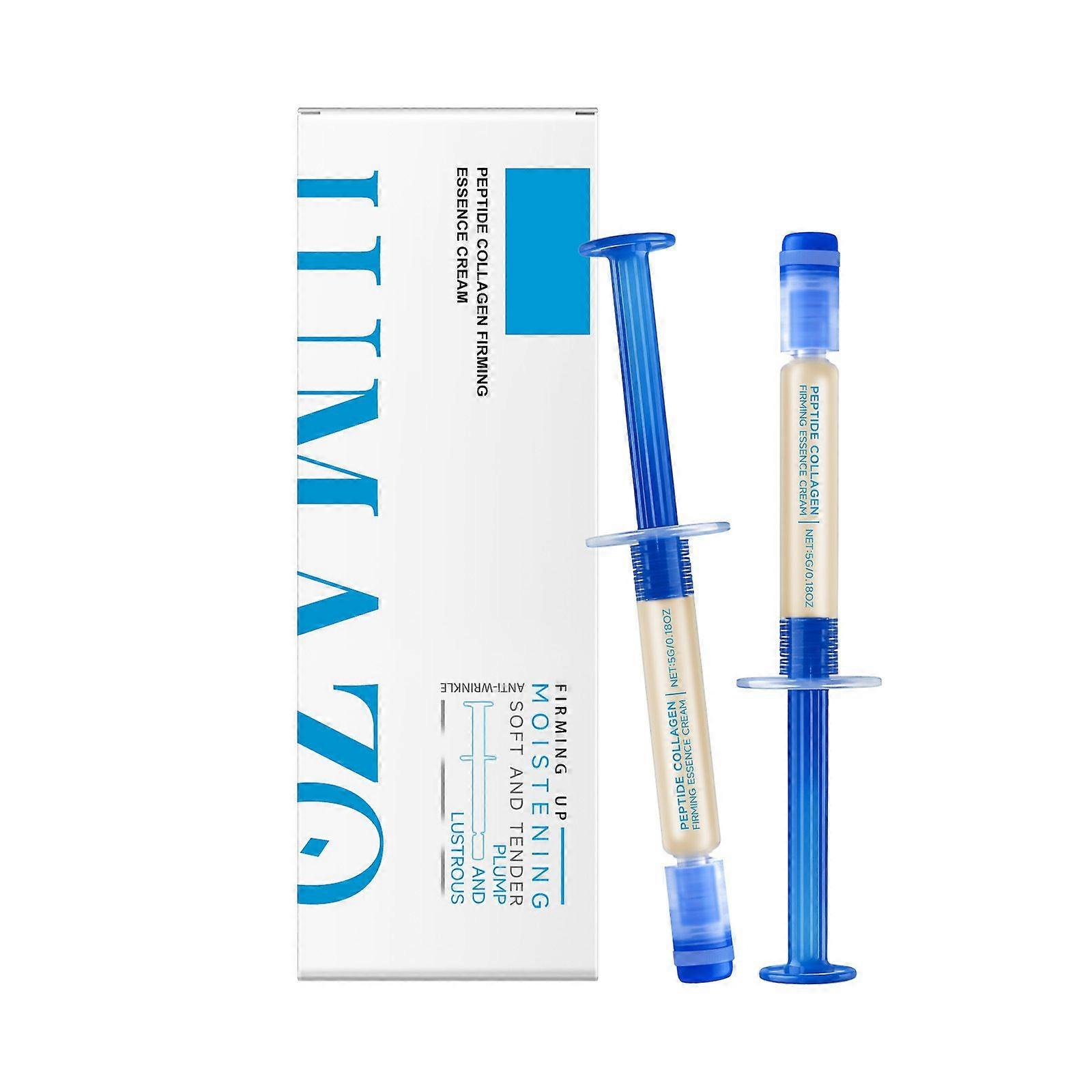 Peptide Collagen Serum (5g*2 Box) - Lightweight & Moisturizing Facial Essence, Deep Hydration for Soft Skin, Daily Skincare Essential to Replenish Moi