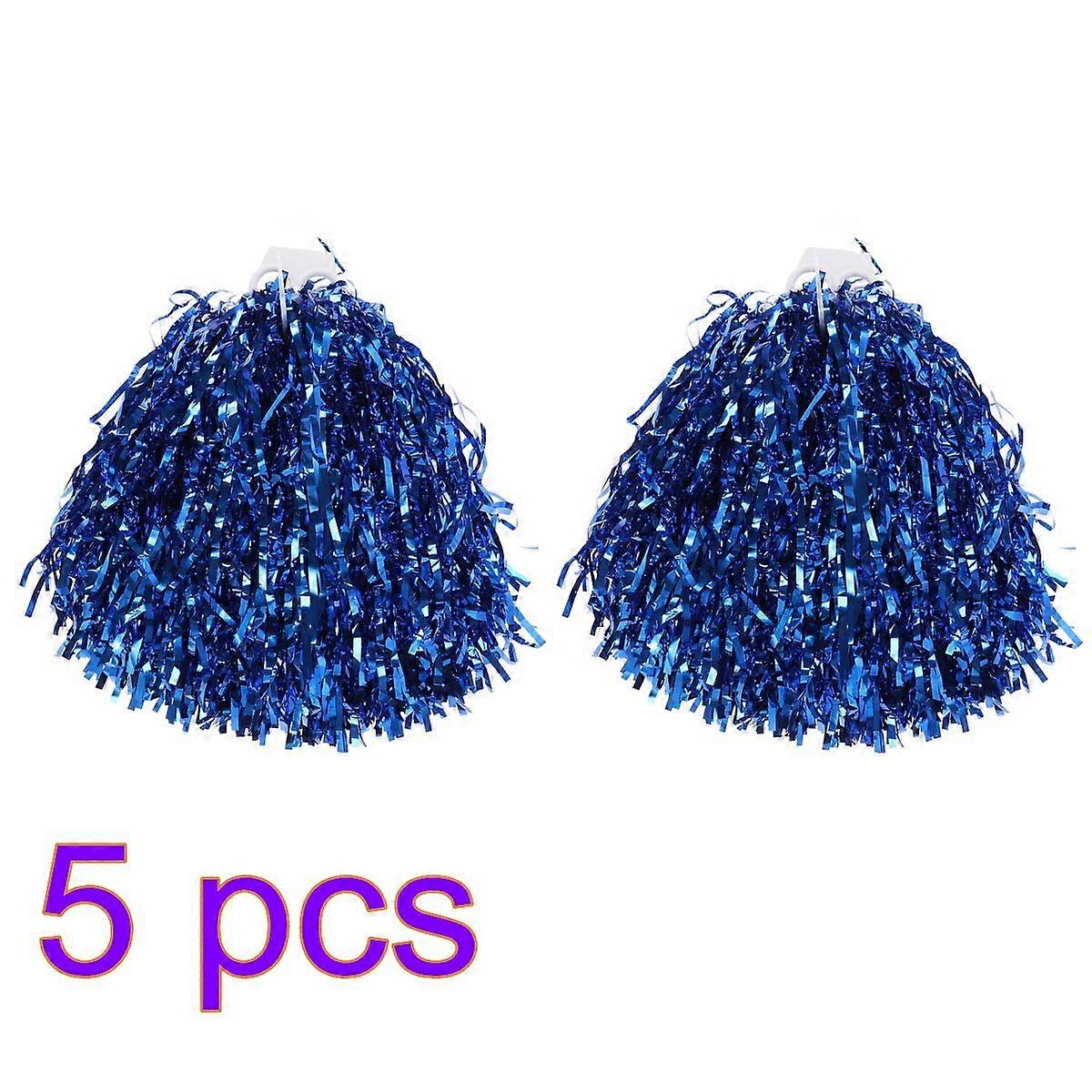Plastic Ring Pom Poms Cheer Poms for 5Pair Competition Cheering Kit