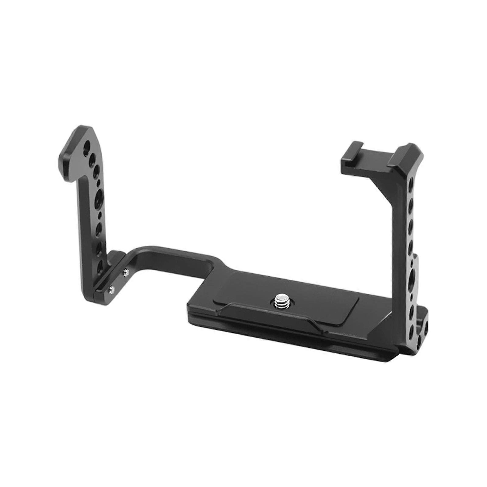 Expandable Camera Cage for FX30 FX3 Including Cold Shoe Mounts and Threaded Holes Supporting Diverse Accessory Multicolor