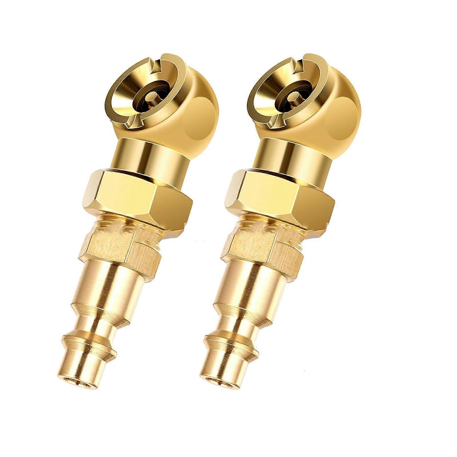2PCS Solid Metal Tire Air Chuck Set with Reliable Seal for Easy Valve Connection
