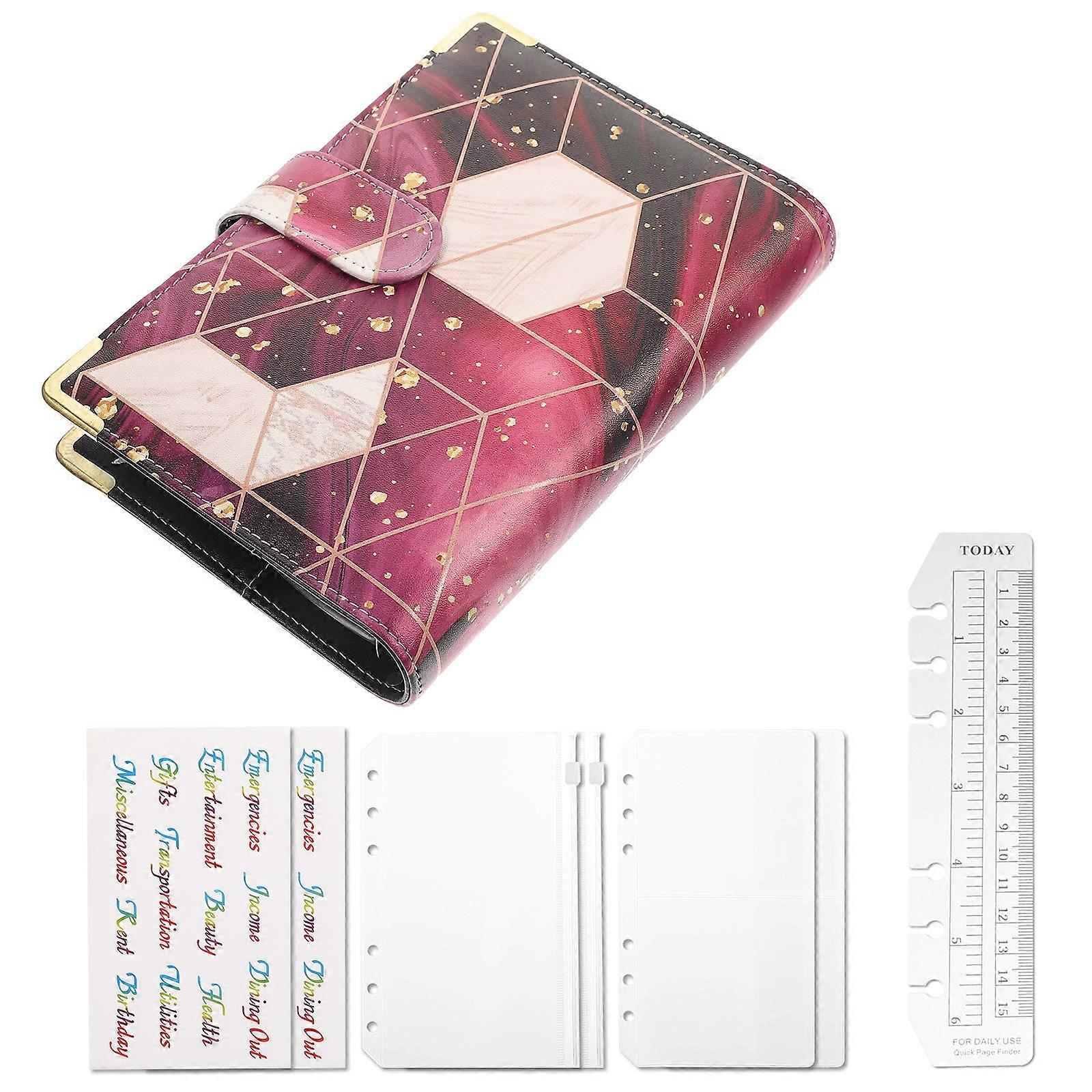 Budget Binder with Removable Organizer Cards for Writing 4Sets